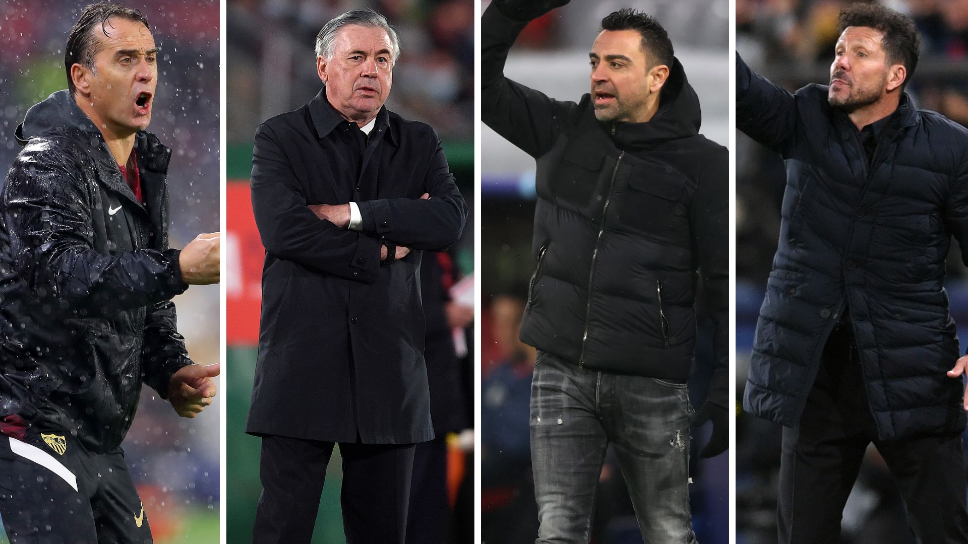 Lopetegui, Ancelotti, Xavi y Simeone
