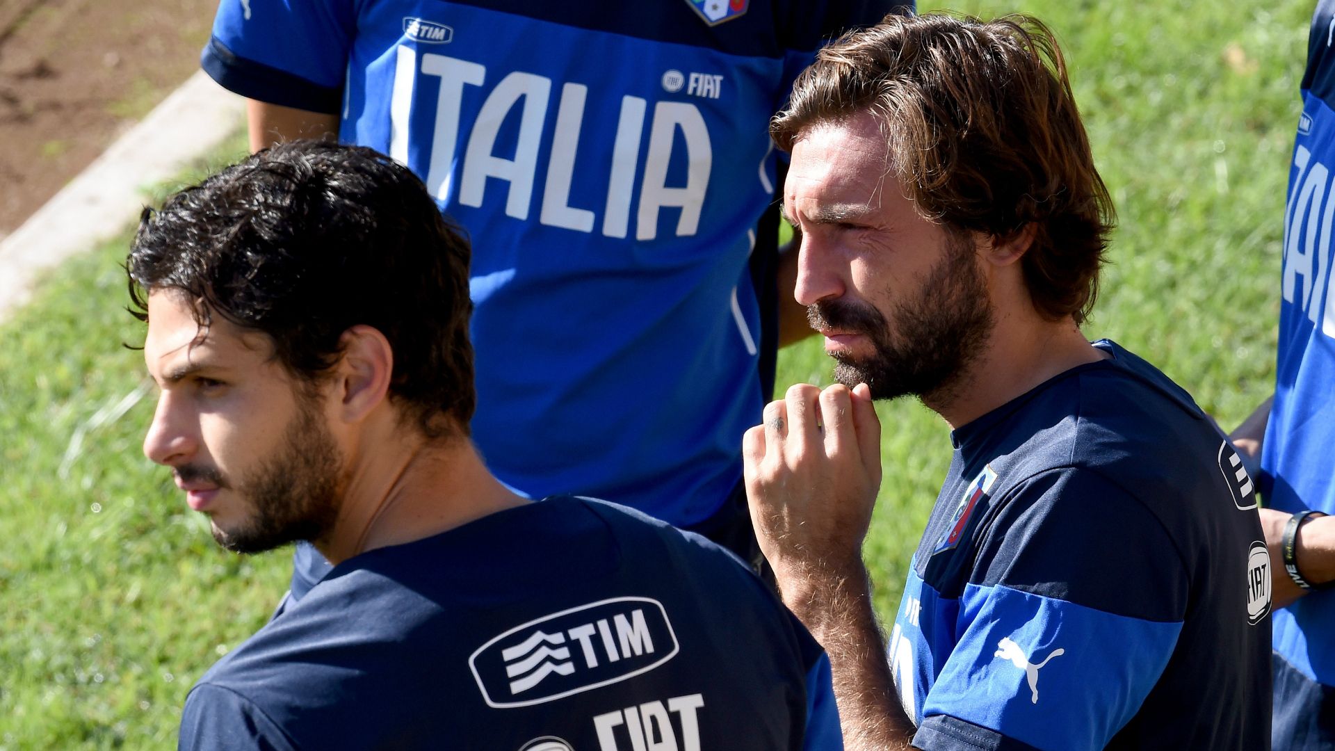 Andrea Pirlo Andrea Ranocchia Italy
