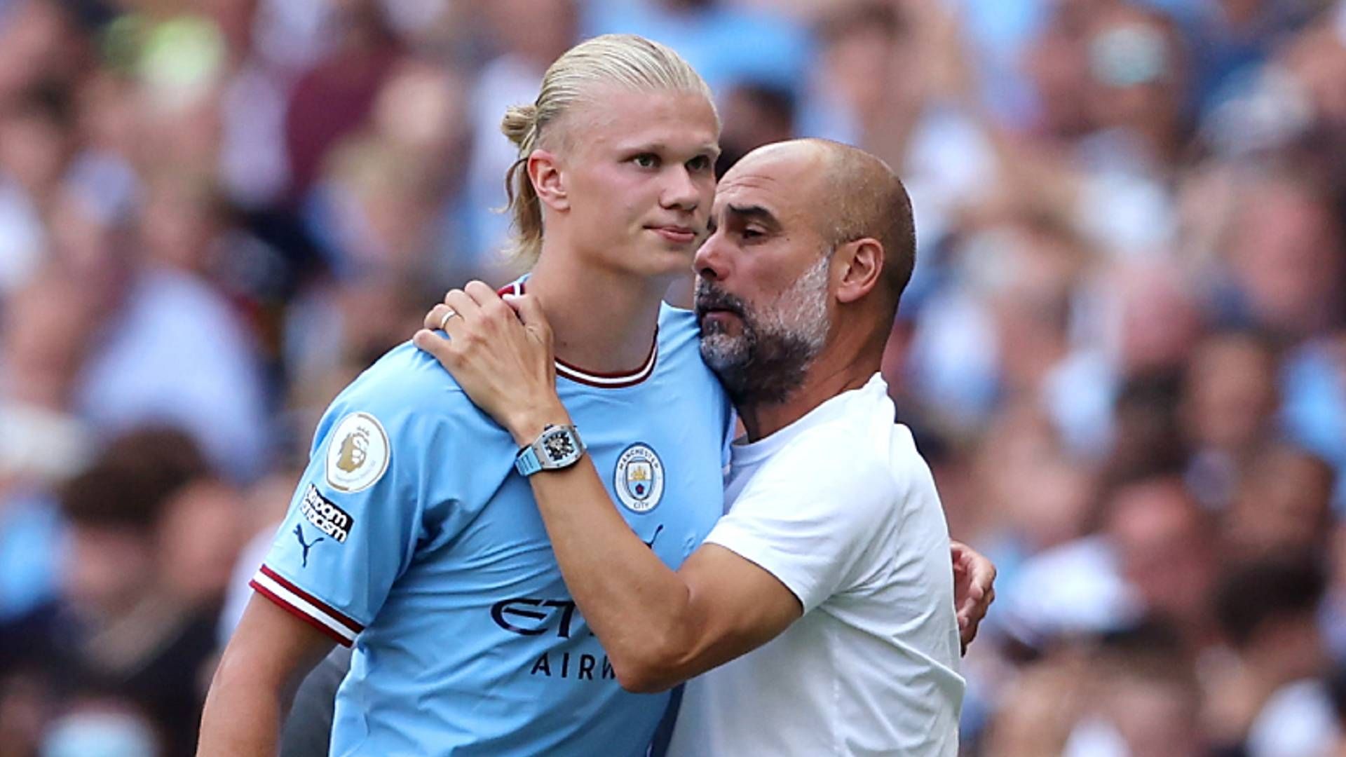 Erling Haaland Pep Guardiola