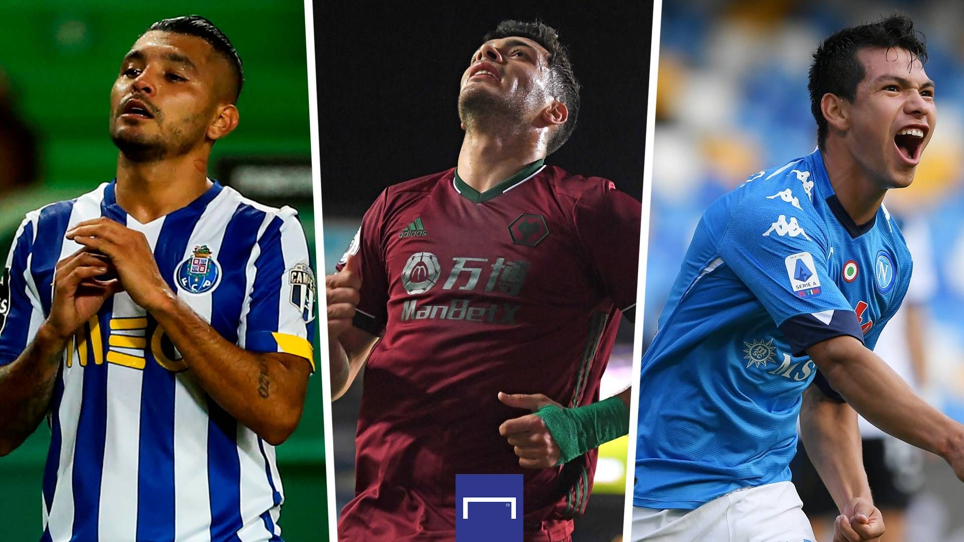 Tecatito Corona Raúl Jiménez Chucky Lozano México 2020