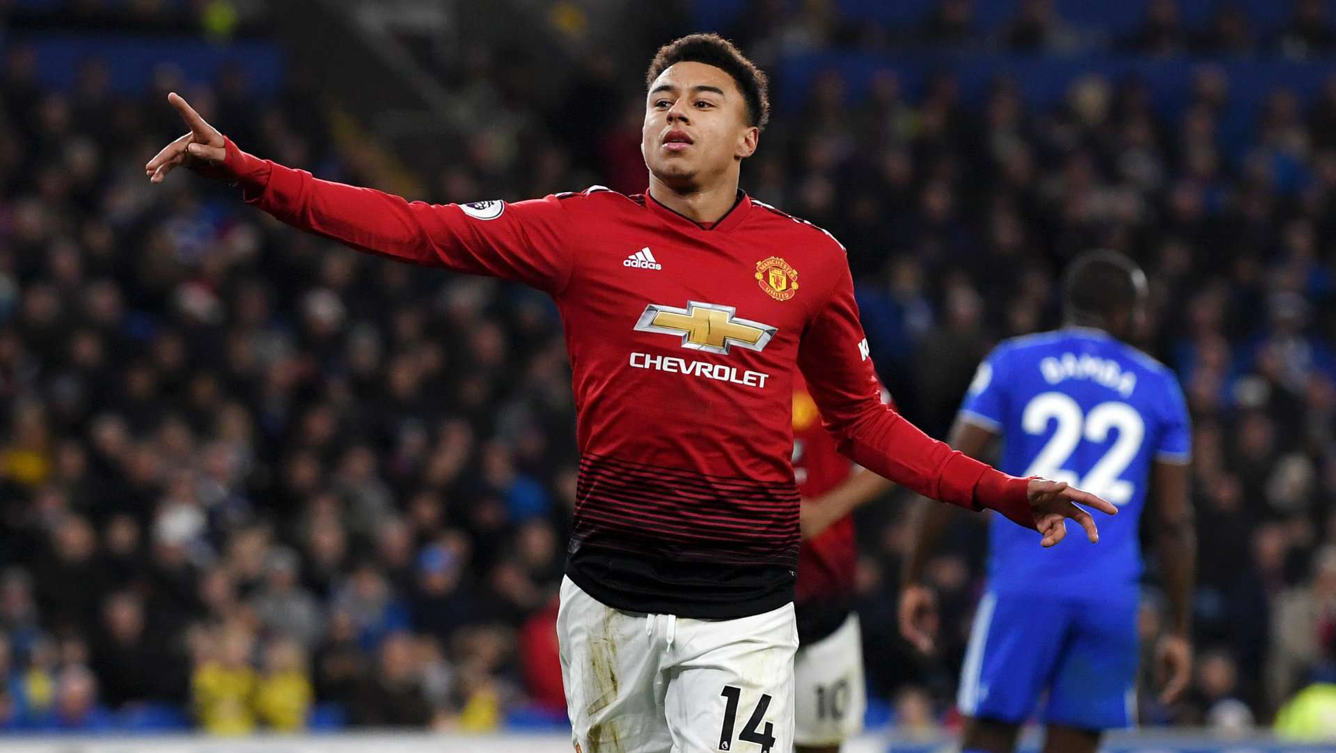 Jesse Lingard Cardiff vs Manchester United Premier League 2018-19