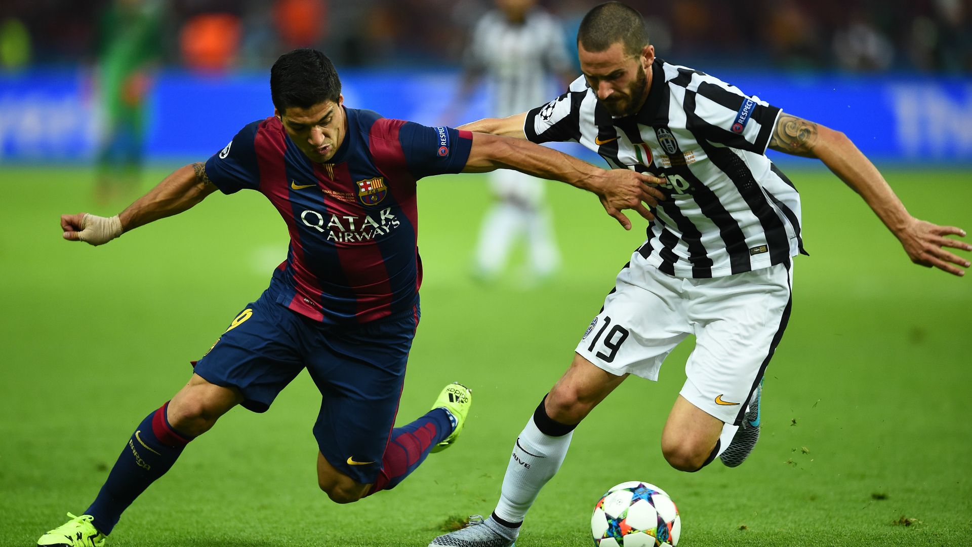 Leonardo Bonucci Luis Suarez Juventus Barcelona