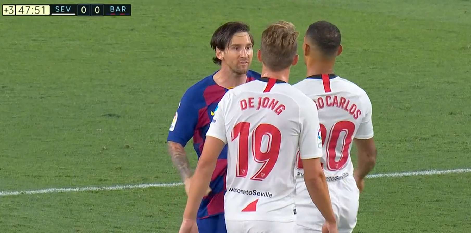 ONLY GERMANY Diego Carlos Lionel Messi Sevilla Barcelona 2020