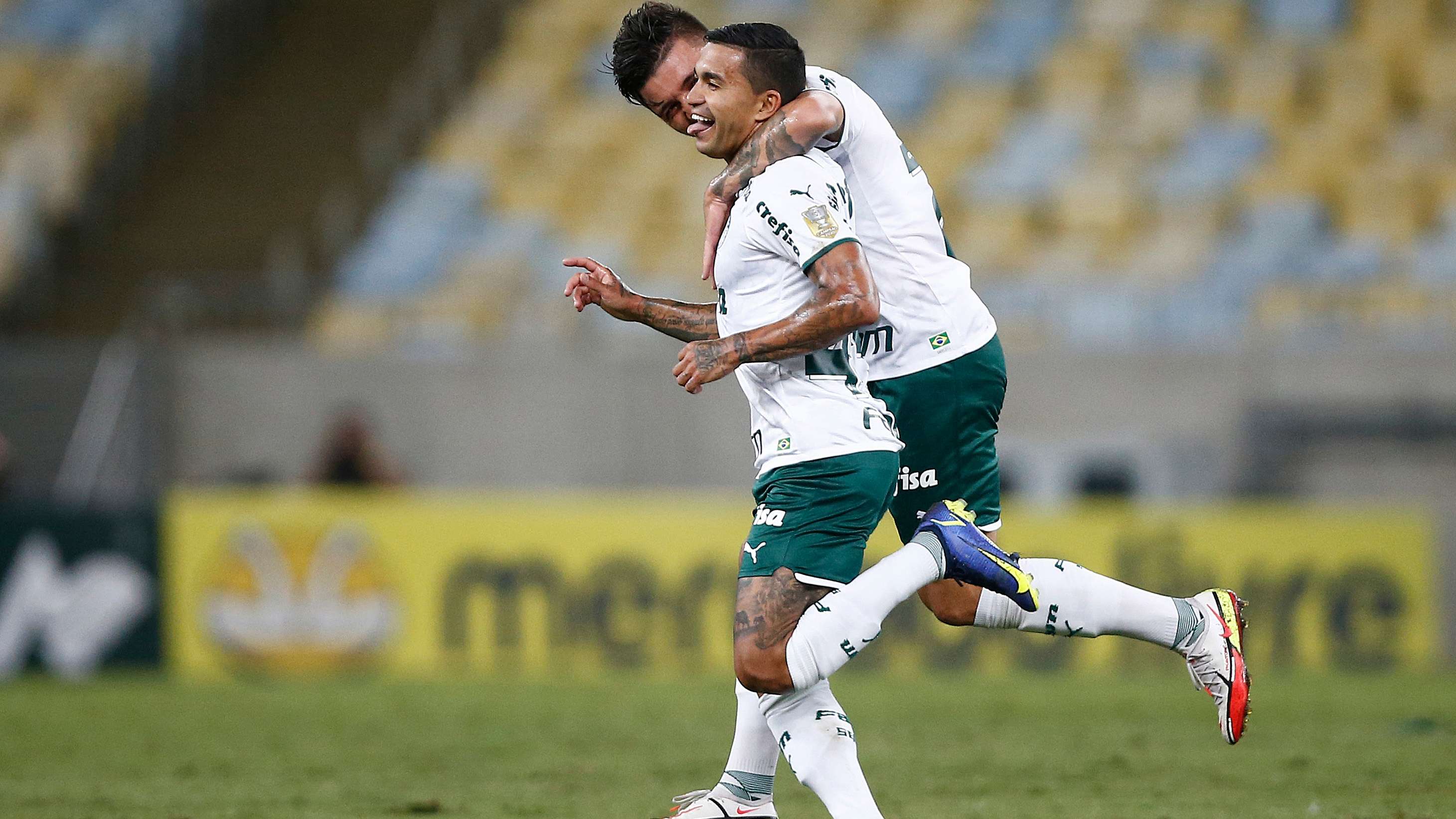 Dudu comemora em Fluminense x Palmeiras