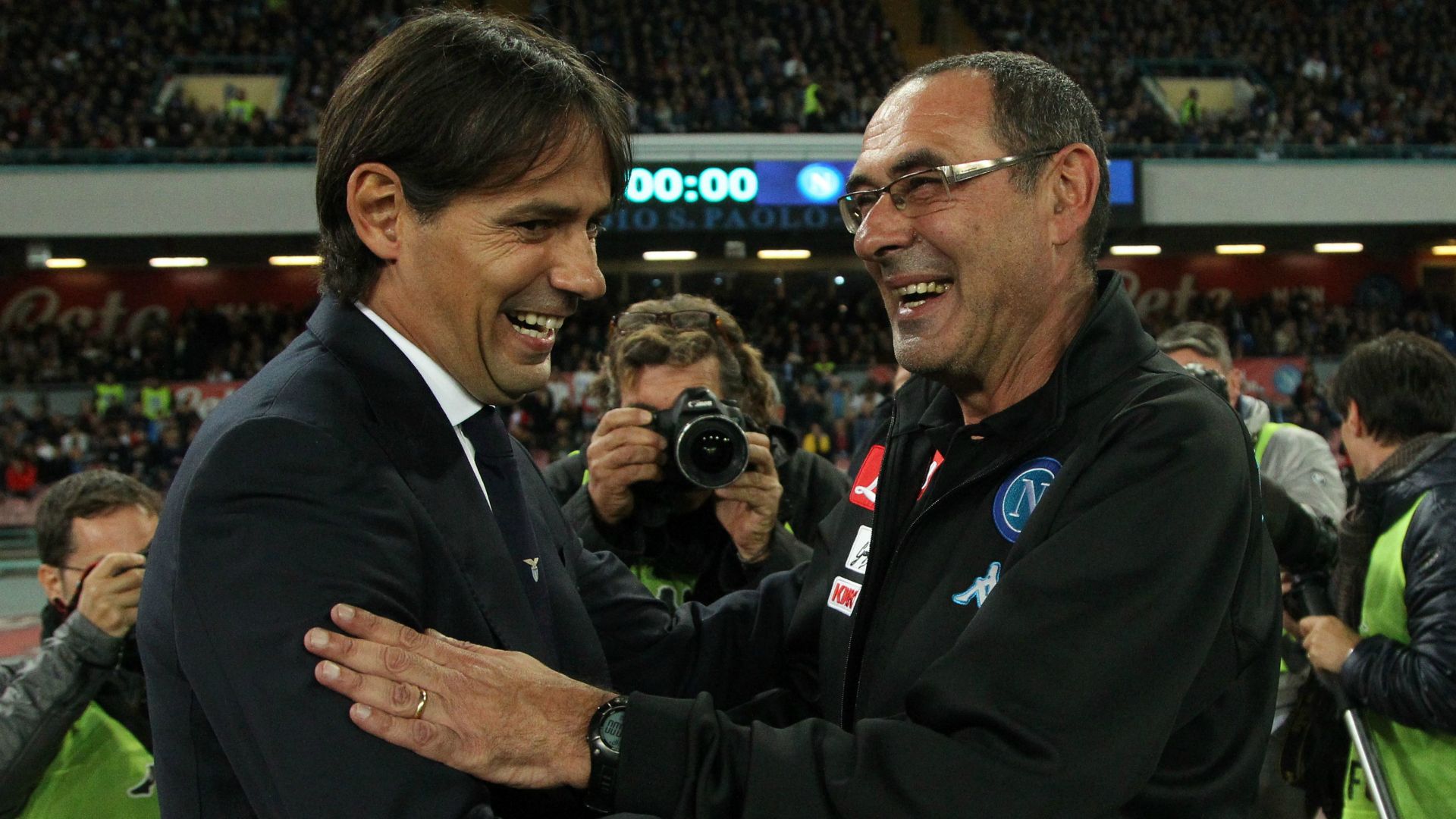 Simone Inzaghi Maurizio Sarri Napoli Lazio Serie A 2016-17