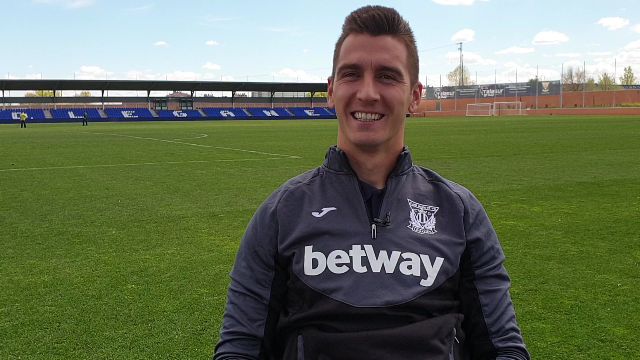 Andrés Prieto, Leganes goalkeeper, during the interview with Goal