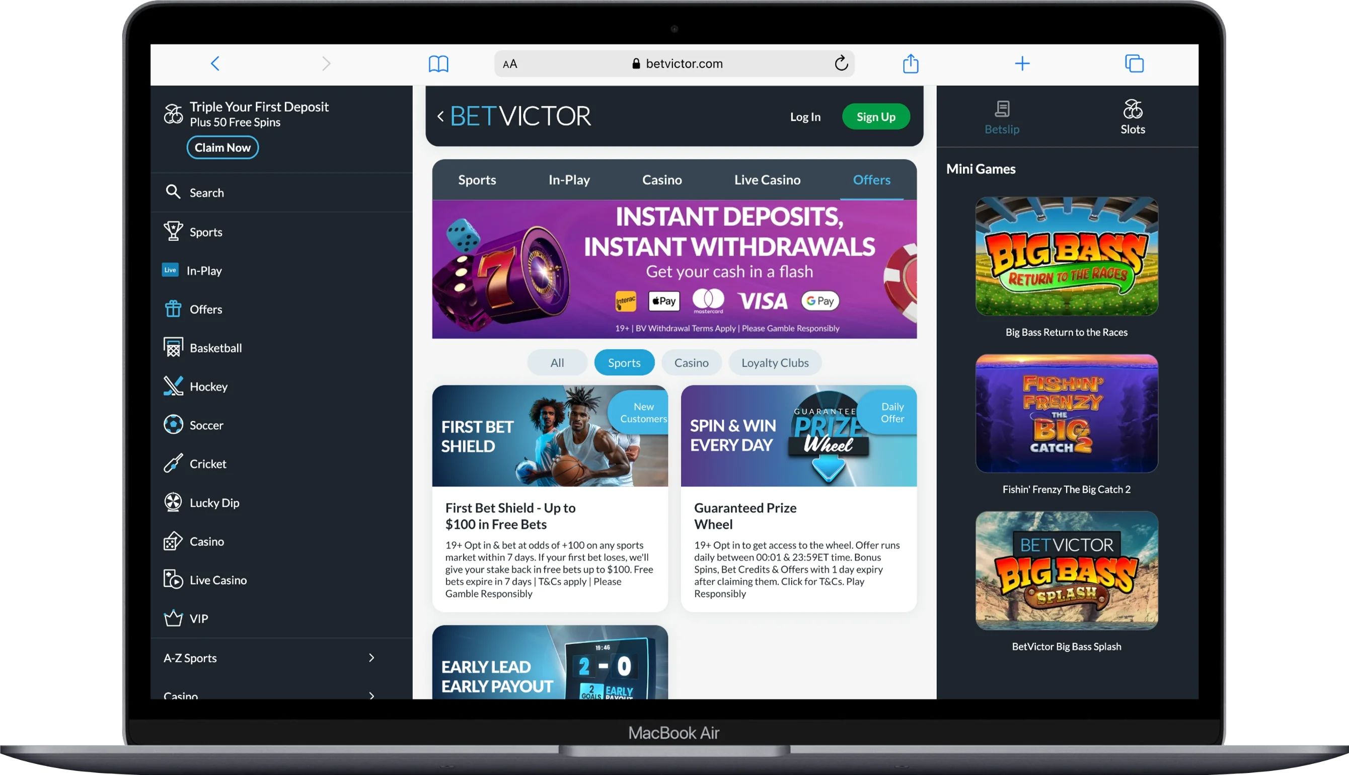 betvictor sports betting bonus roc