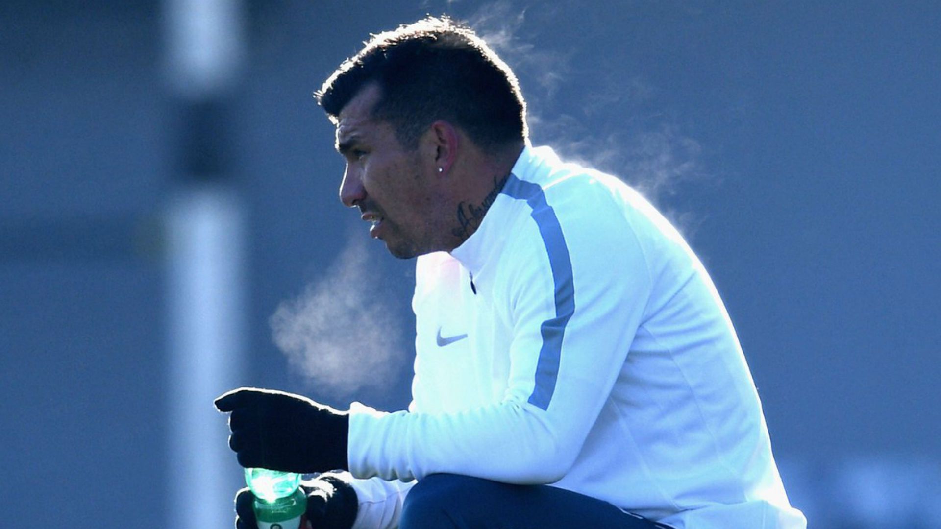 Gary Medel, entrenándose en Inter