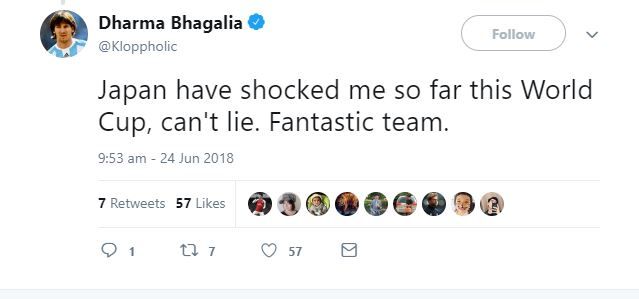 Japan Senegal reaction