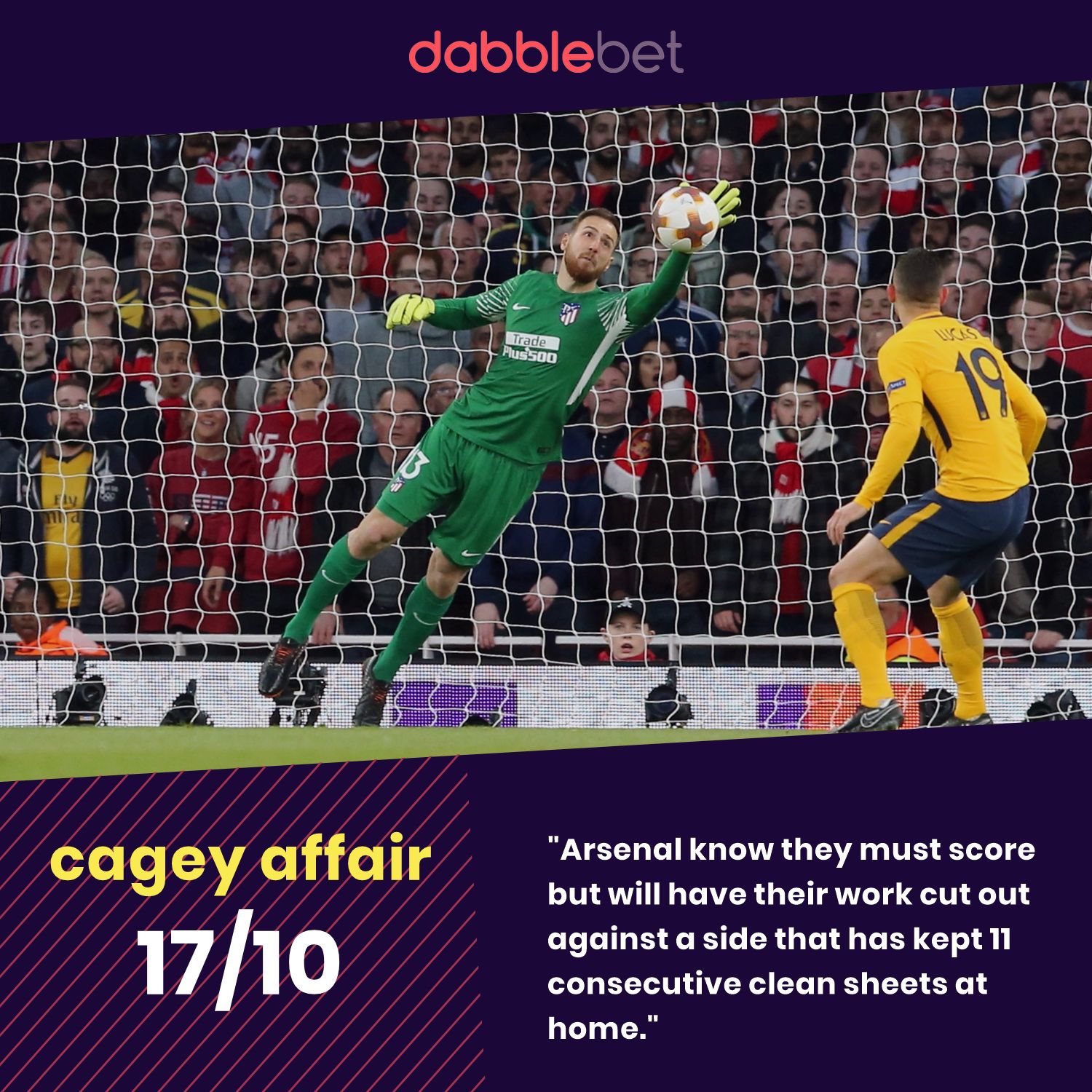 Atleti Arsenal graphic