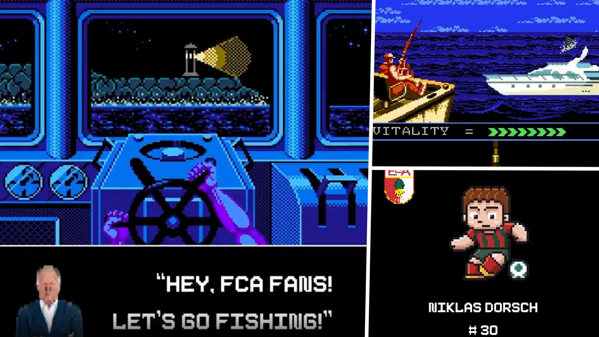 FC AUGSBURG NIKLAS DORSCH GAMEBOY PRÄSENTATION