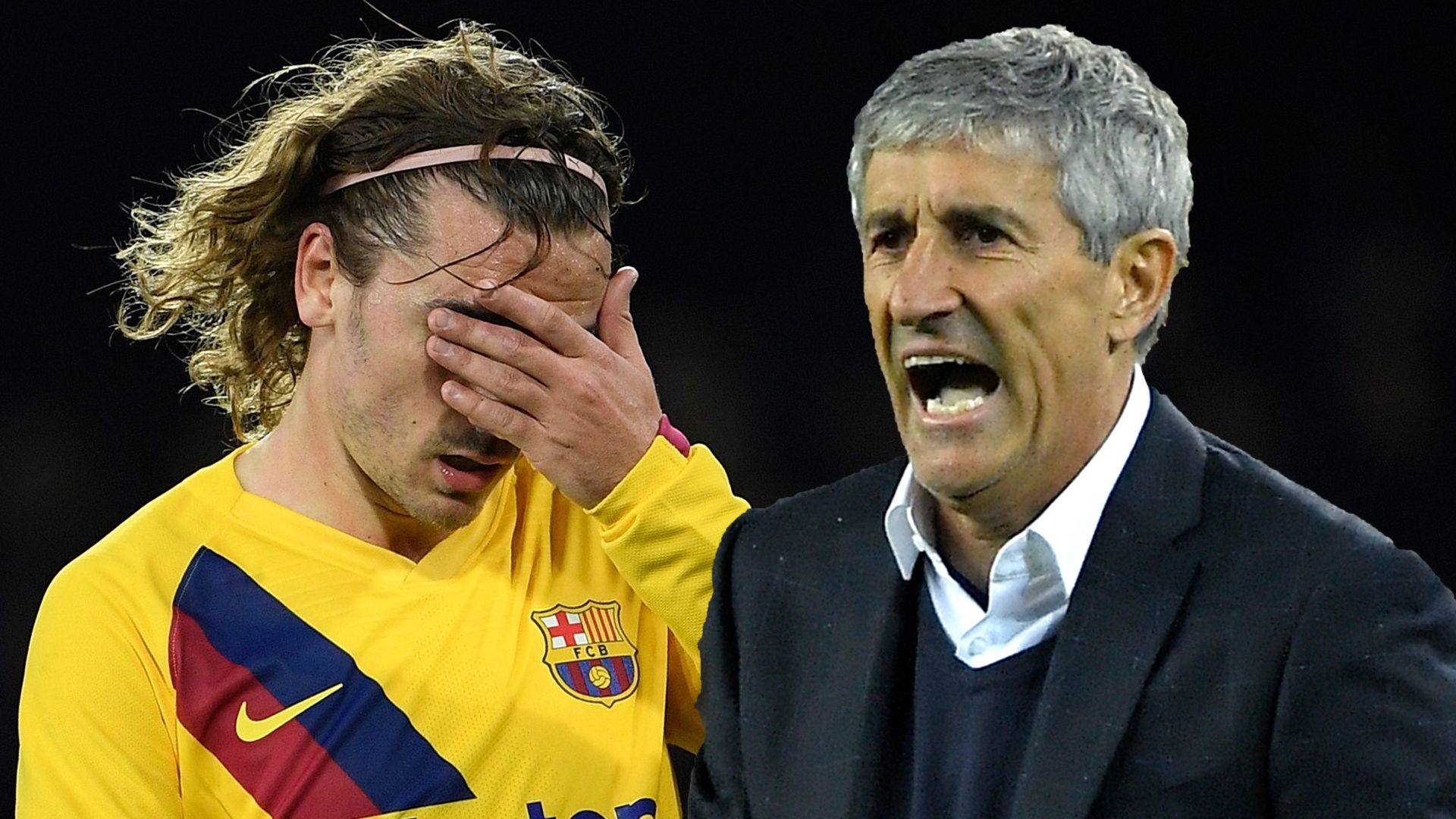 Griezmann y Setien, Barcelona