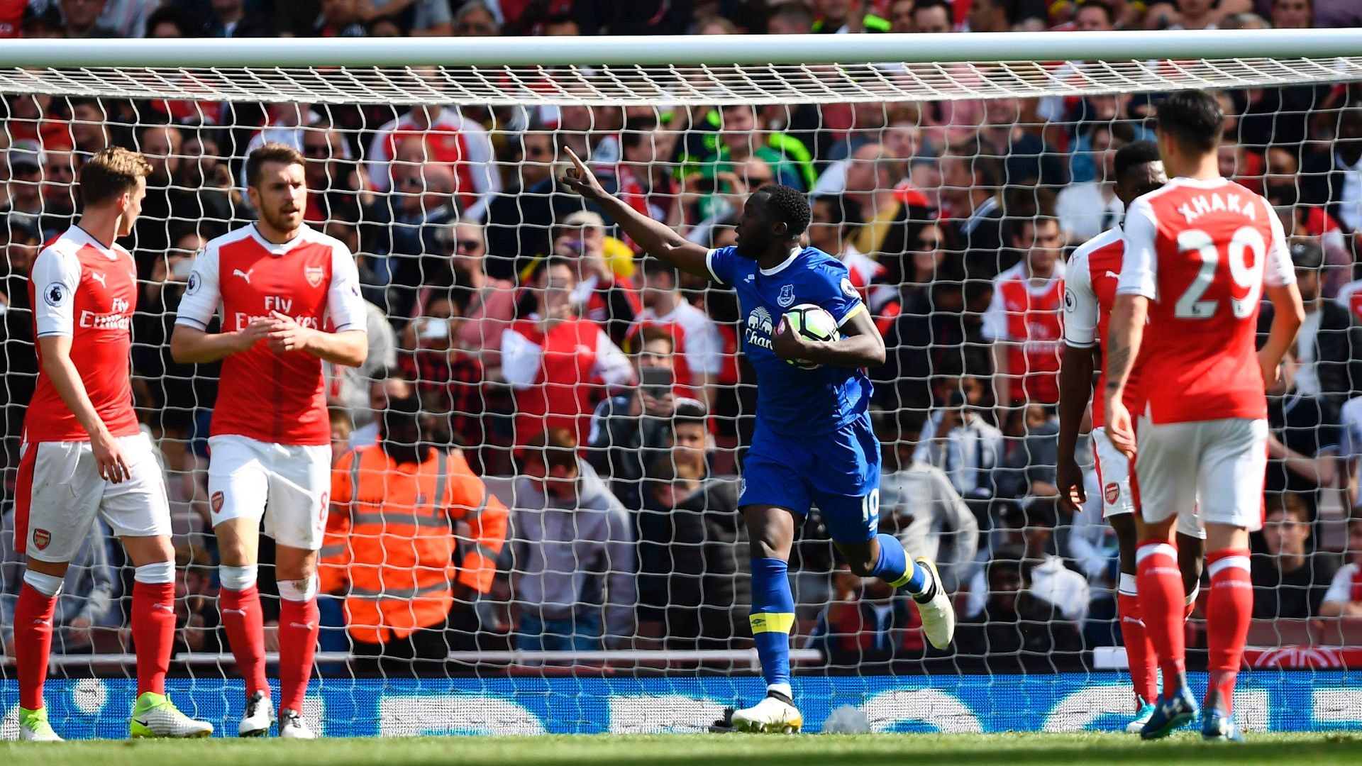 Romelu Lukaku Everton Arsenal Premier League