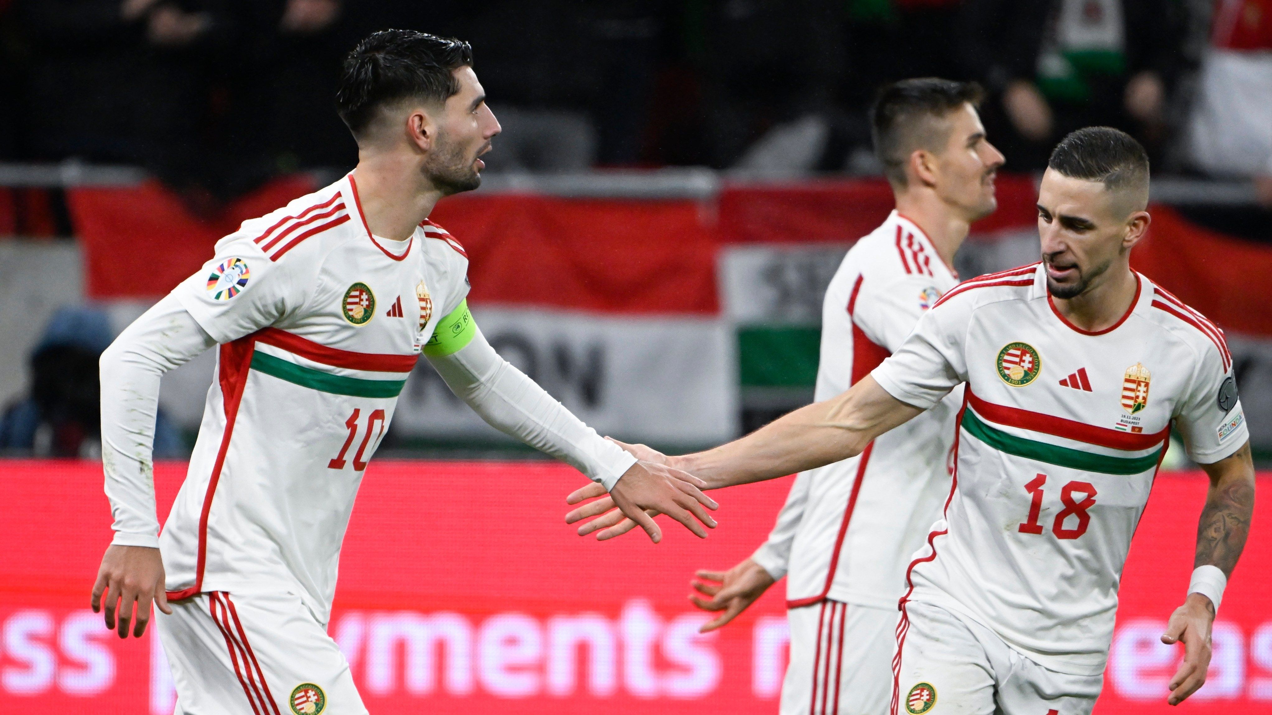 Dominik Szoboszlai Hungary v Montenegro