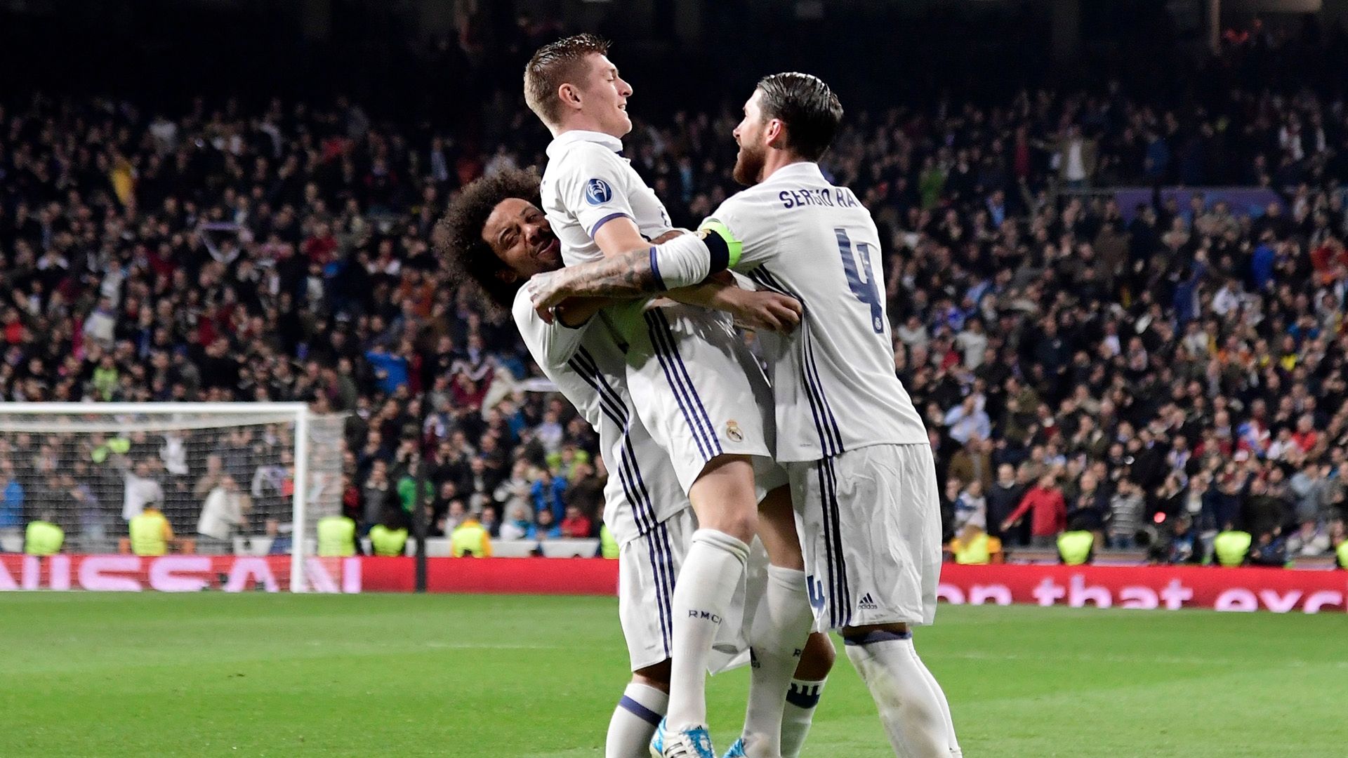 Marcelo Toni Kroos Sergio Ramos Real Madrid Napoli Champions League R16 15022017