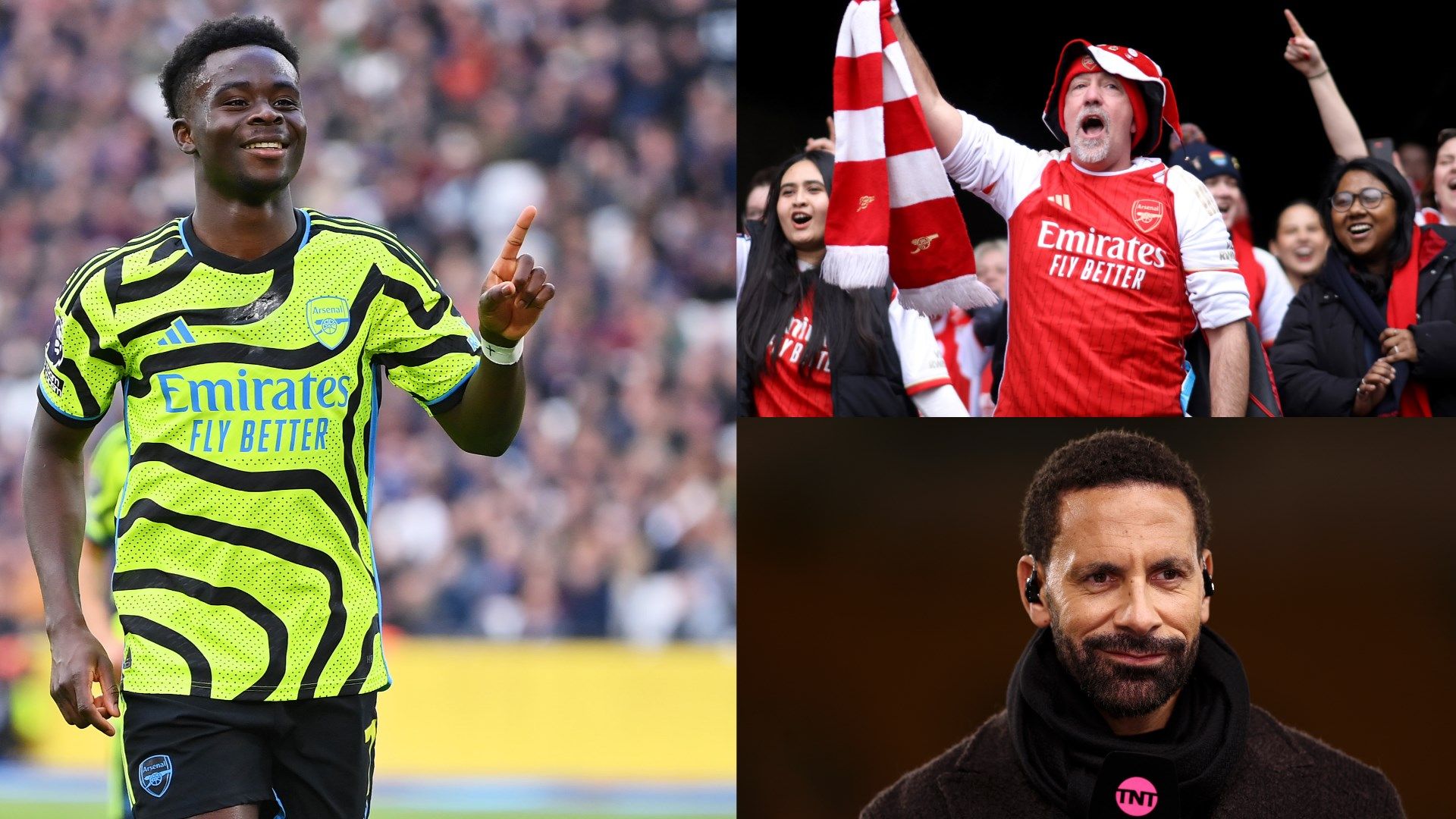 Bukayo Saka Rio Ferdinand Arsenal