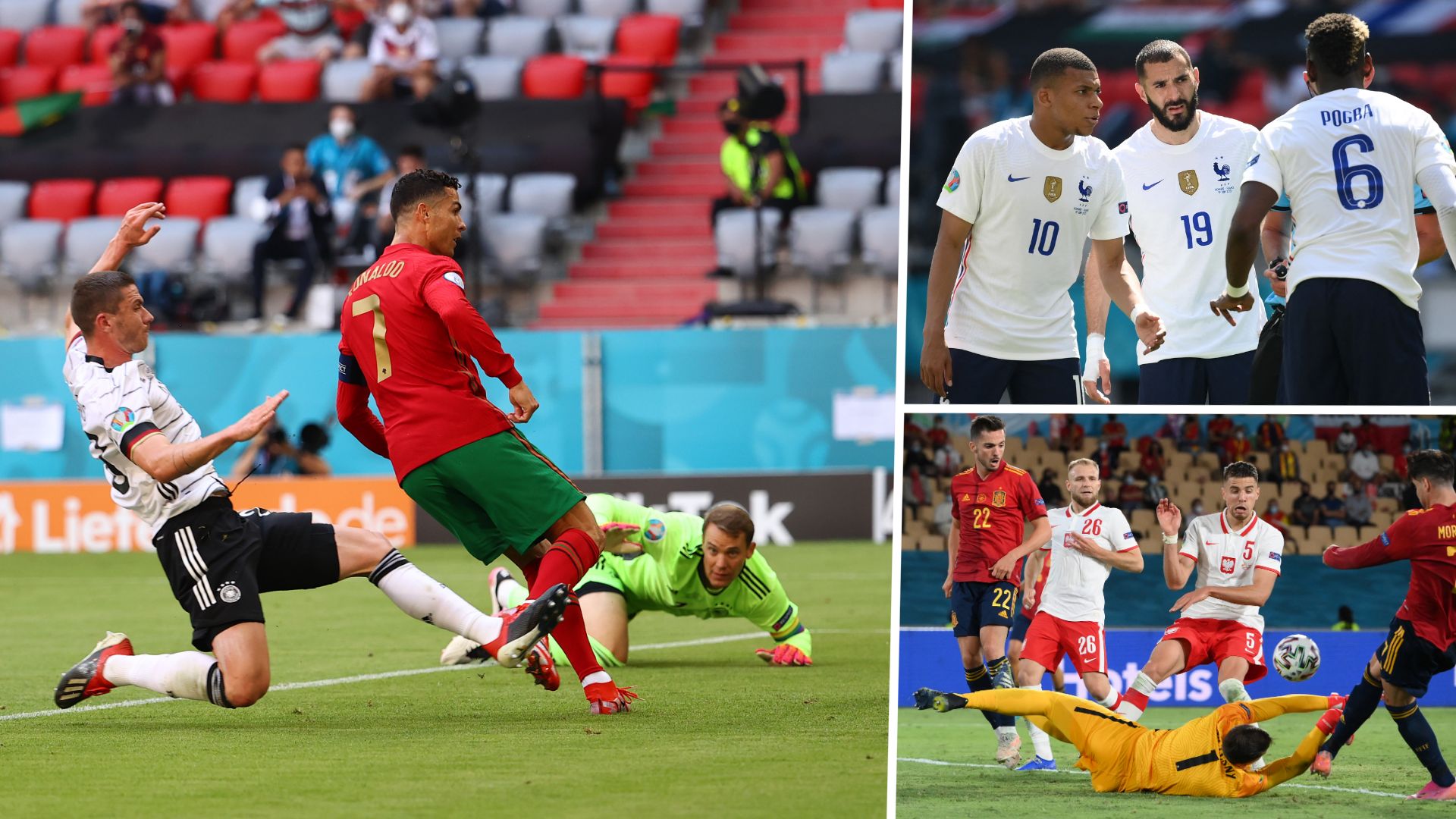 France, Ronaldo, Spain