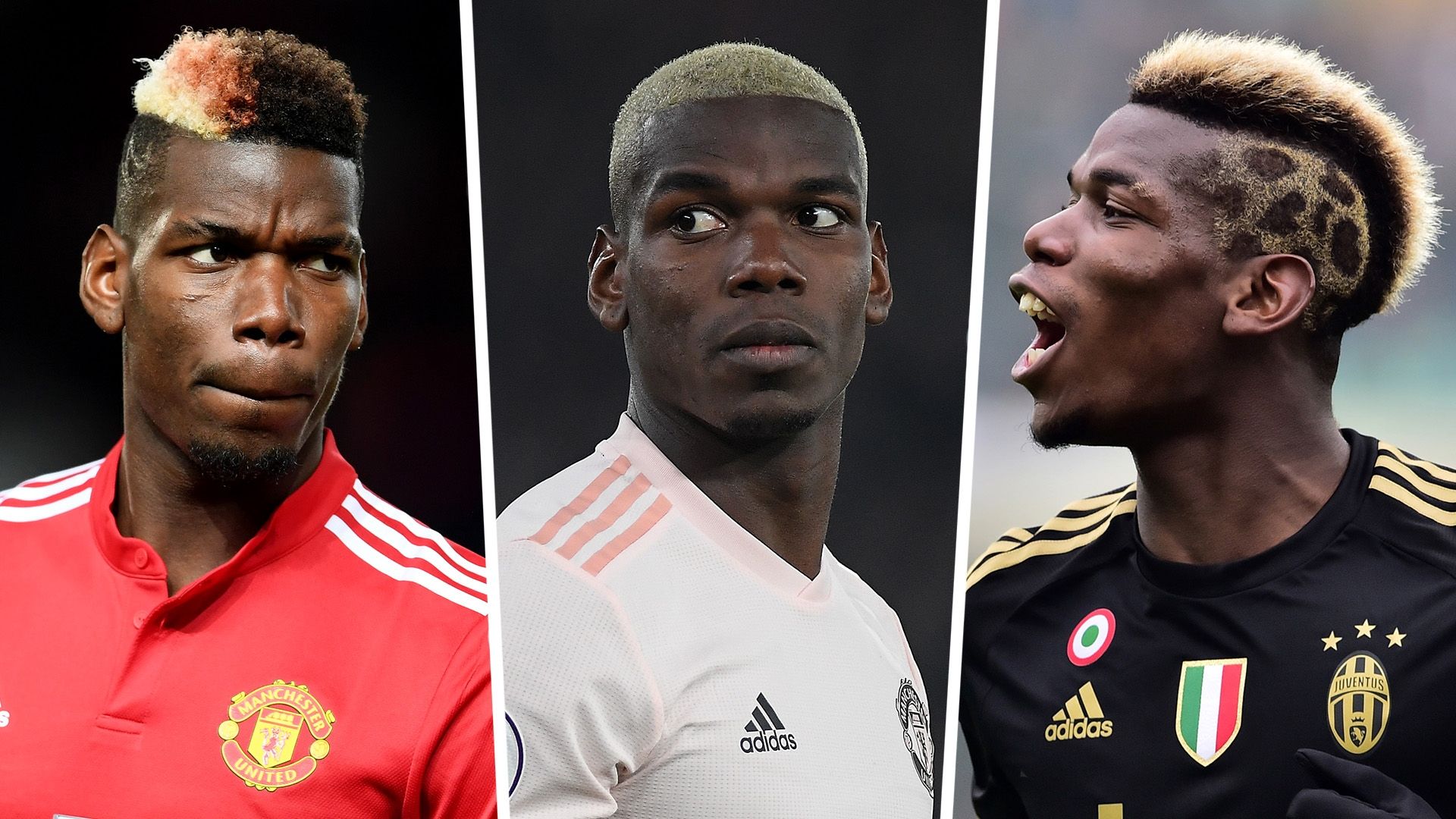 Paul Pogba haircuts