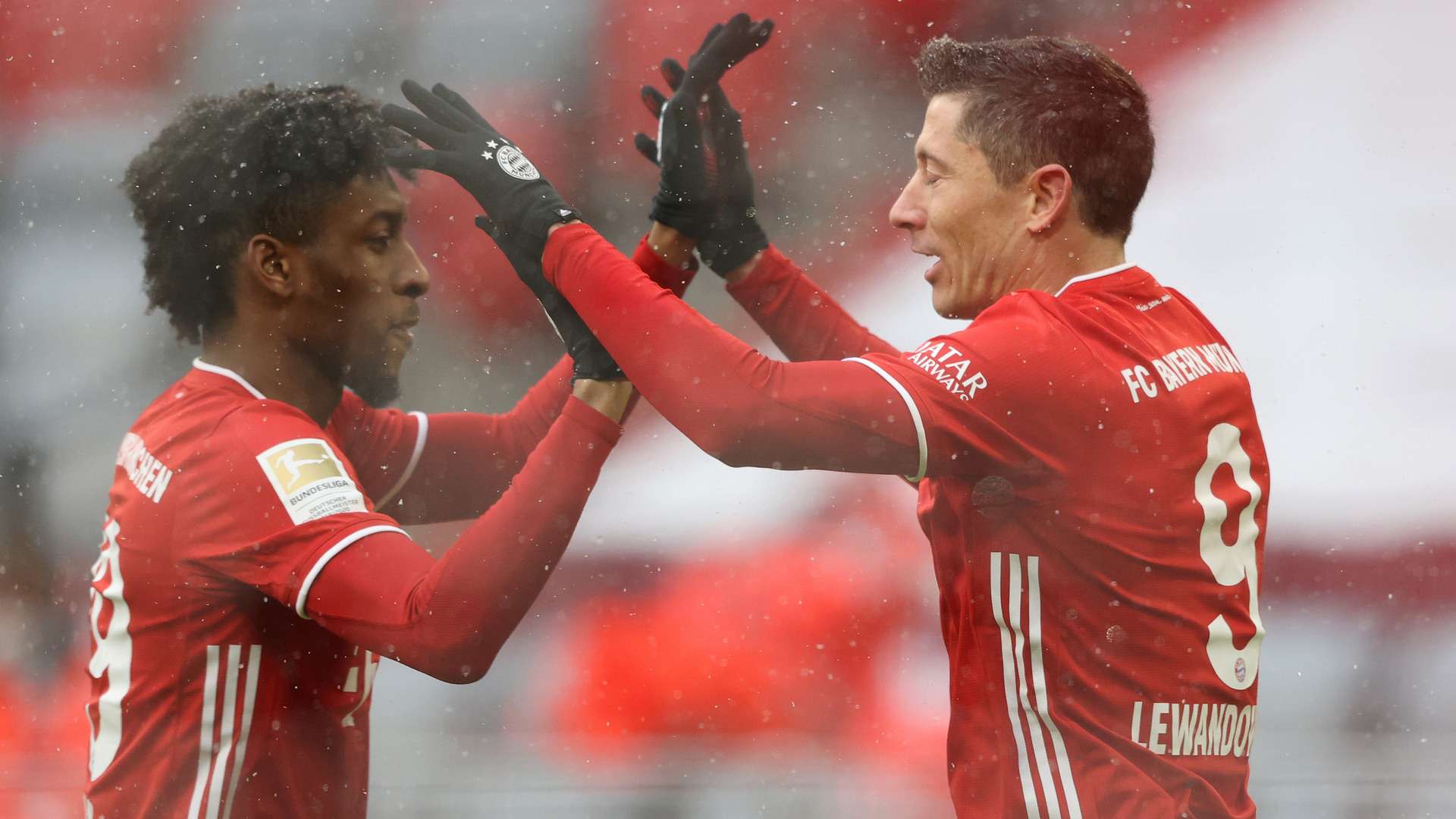 Kingsley Coman & Robert Lewandowski