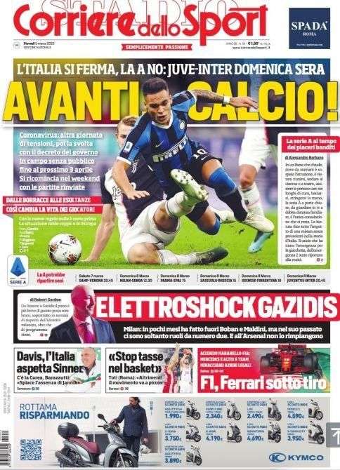5 March Corriere Sport
