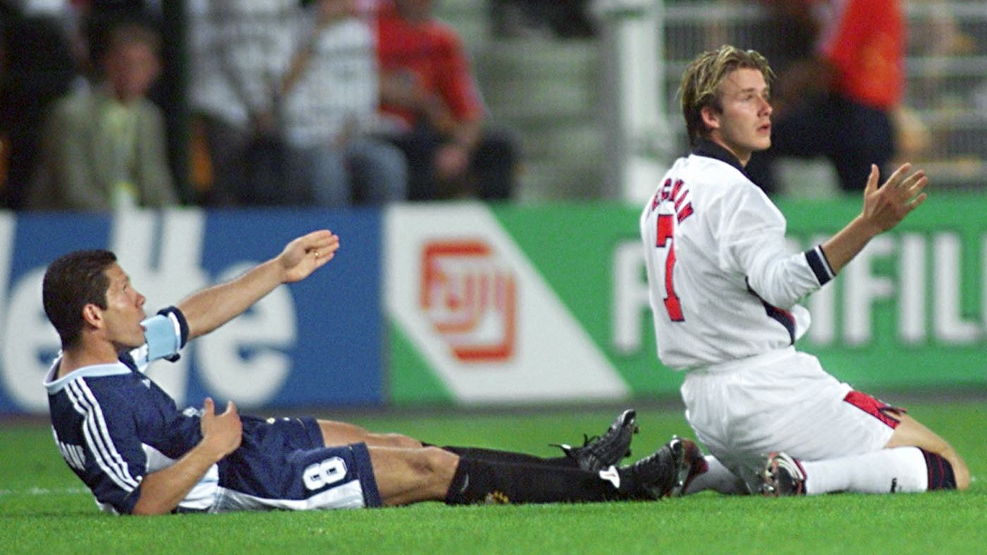 Diego Simeone, David Beckham