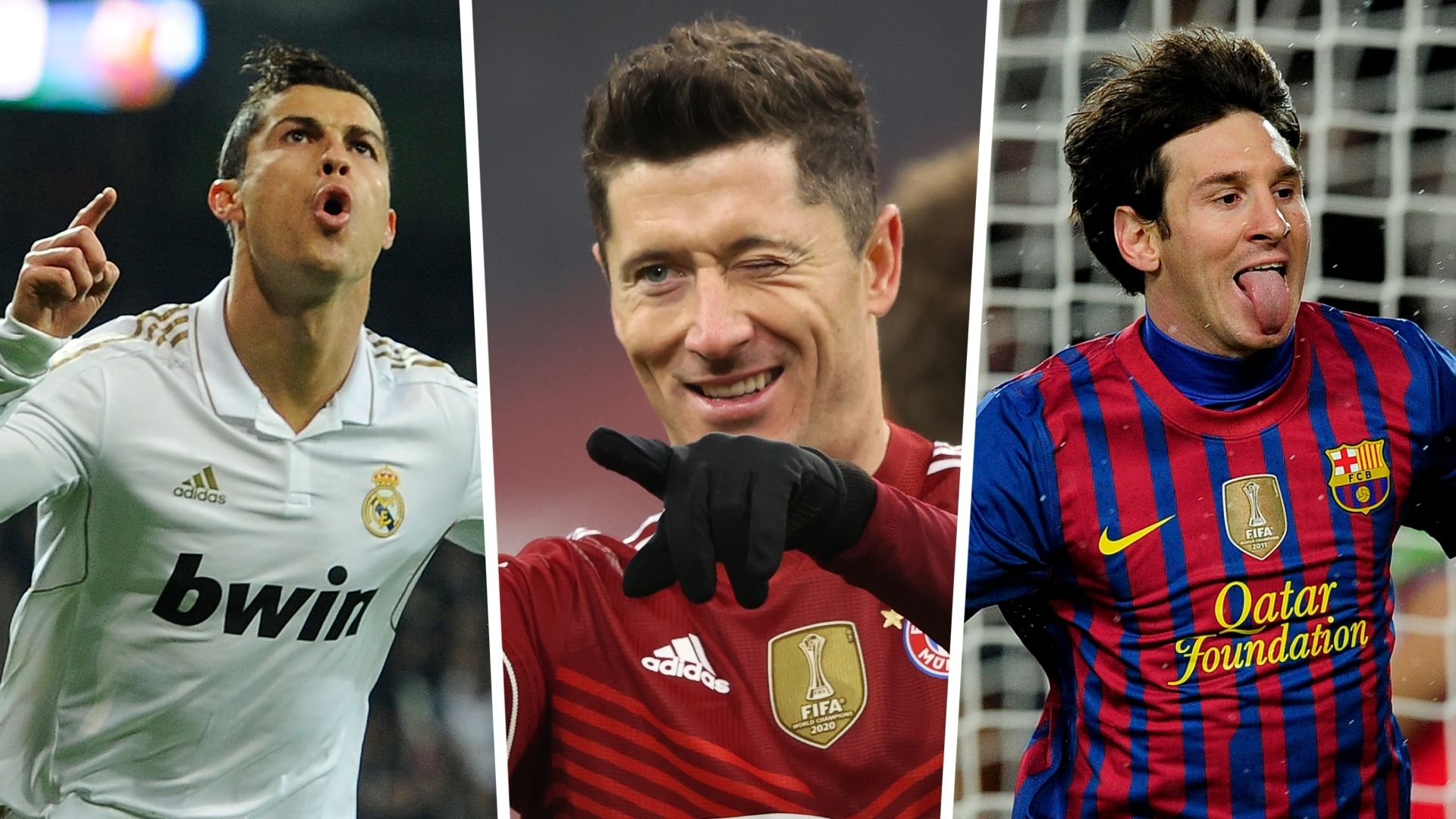 Cristiano Ronaldo - Robert Lewandowski - Lionel Messi