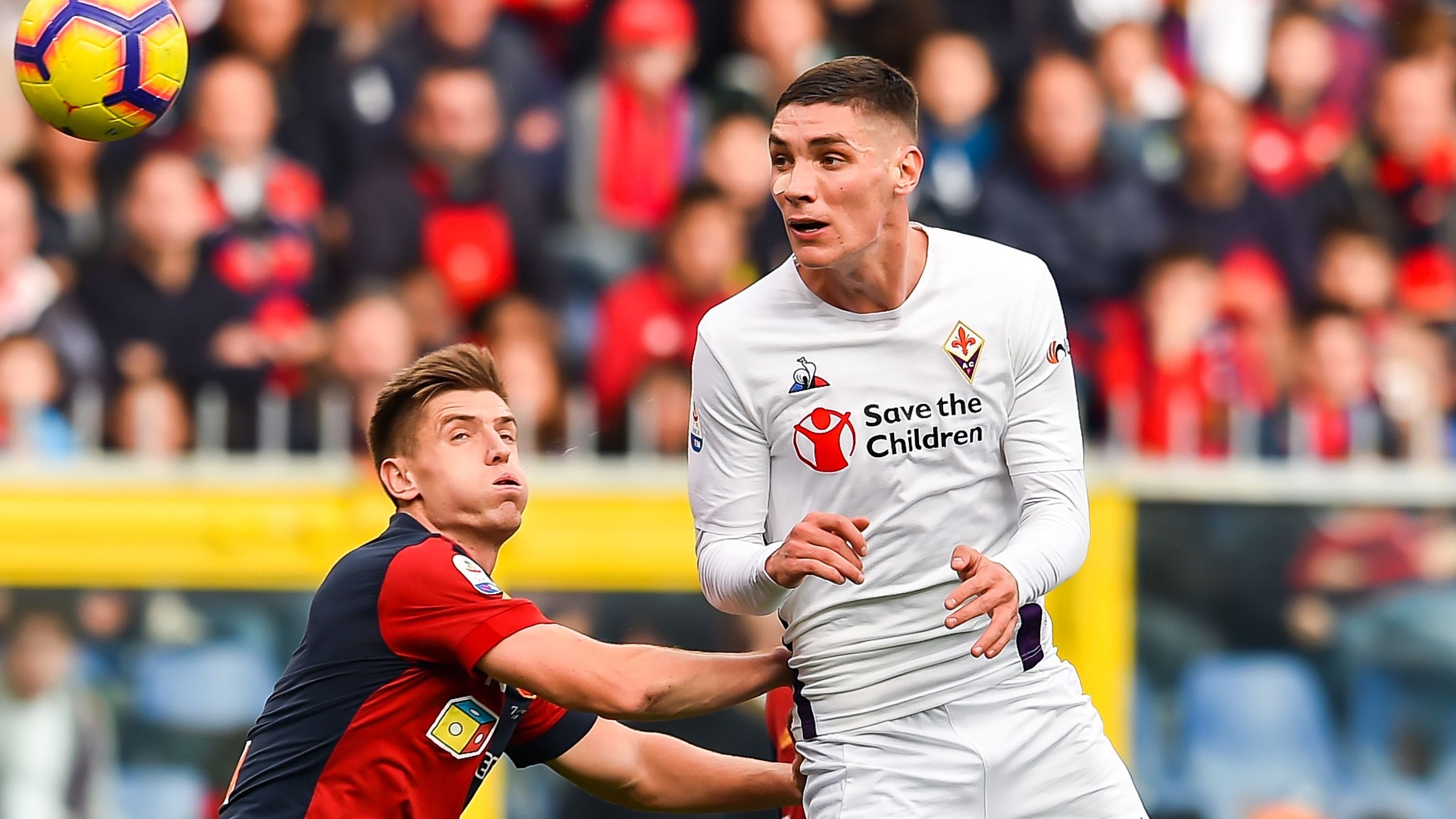 Krzysztof Piatek Nikola Milenkovic Genoa Fiorentina Serie A