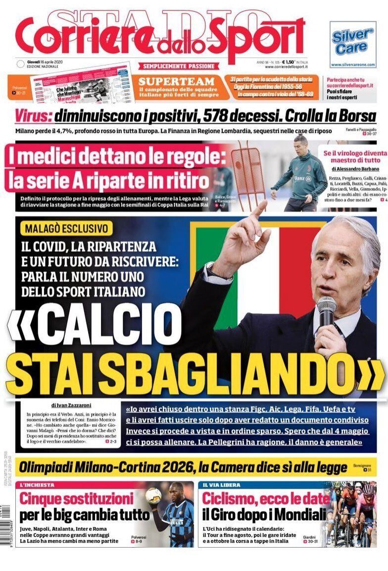 16 April Corriere