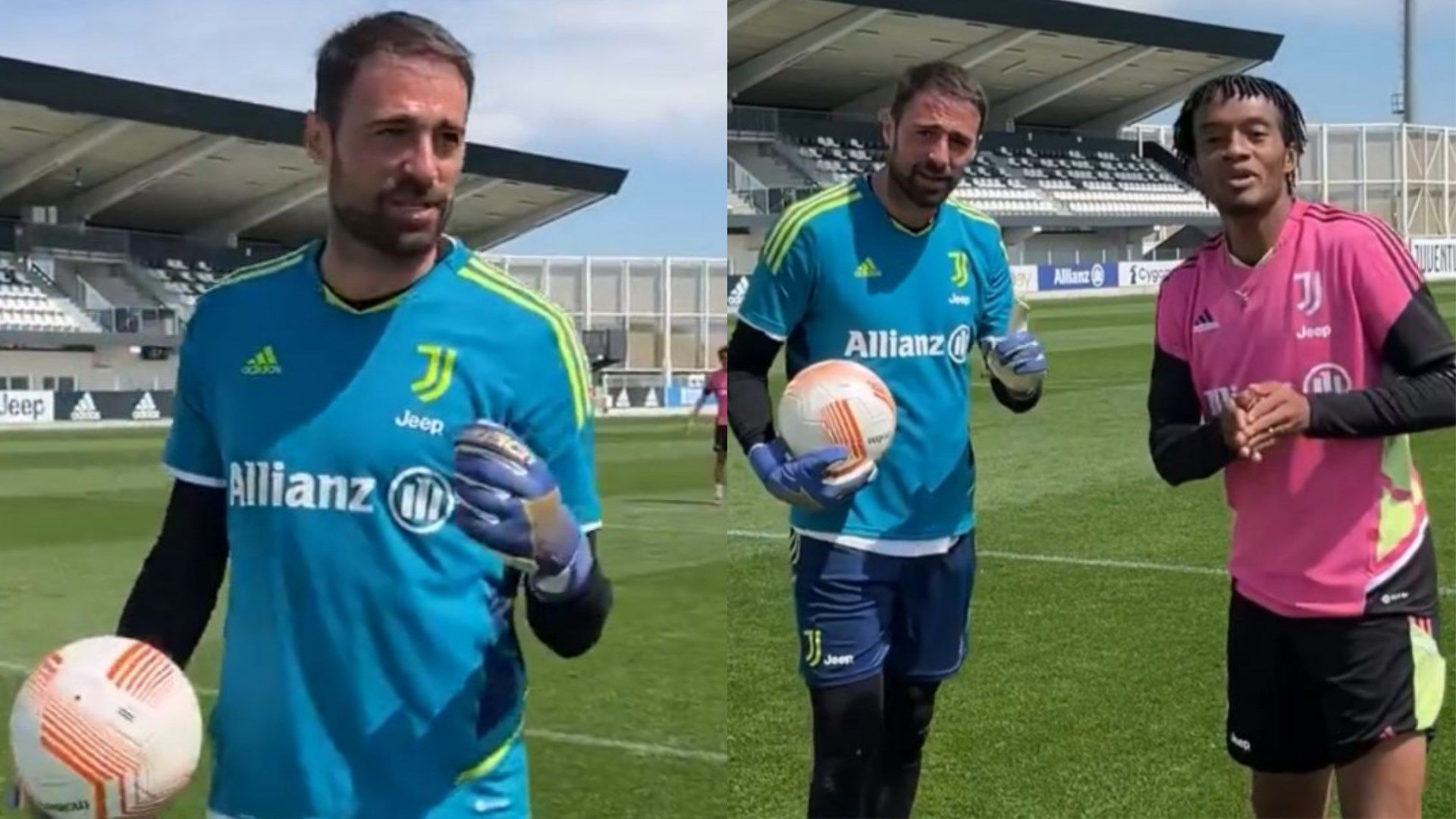 Pinsoglio Cuadrado allenamento