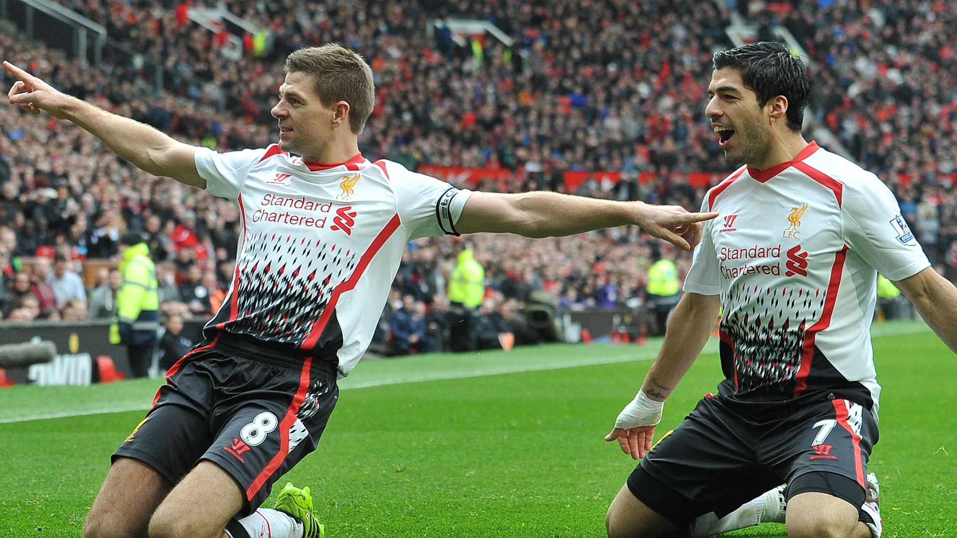 Steven Gerrard Luis Suarez Liverpool 2014