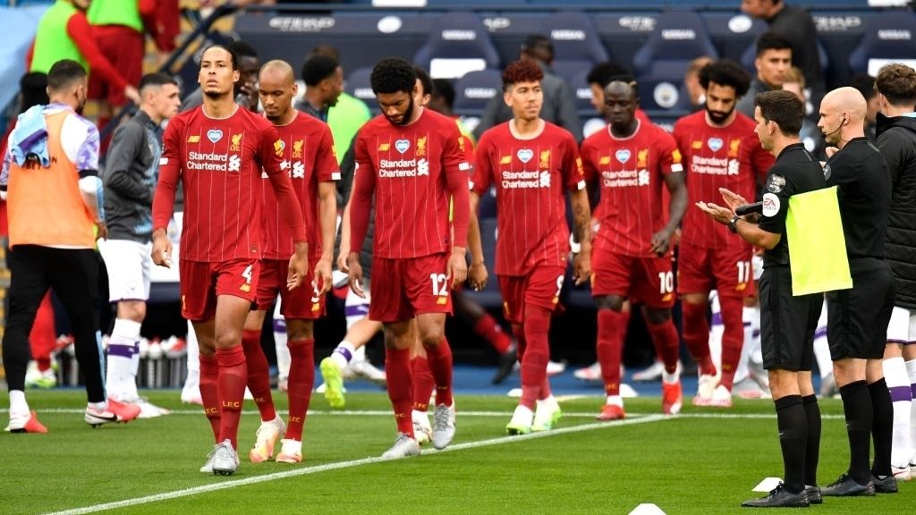 EPL Manchester City Liverpool guard of honour
