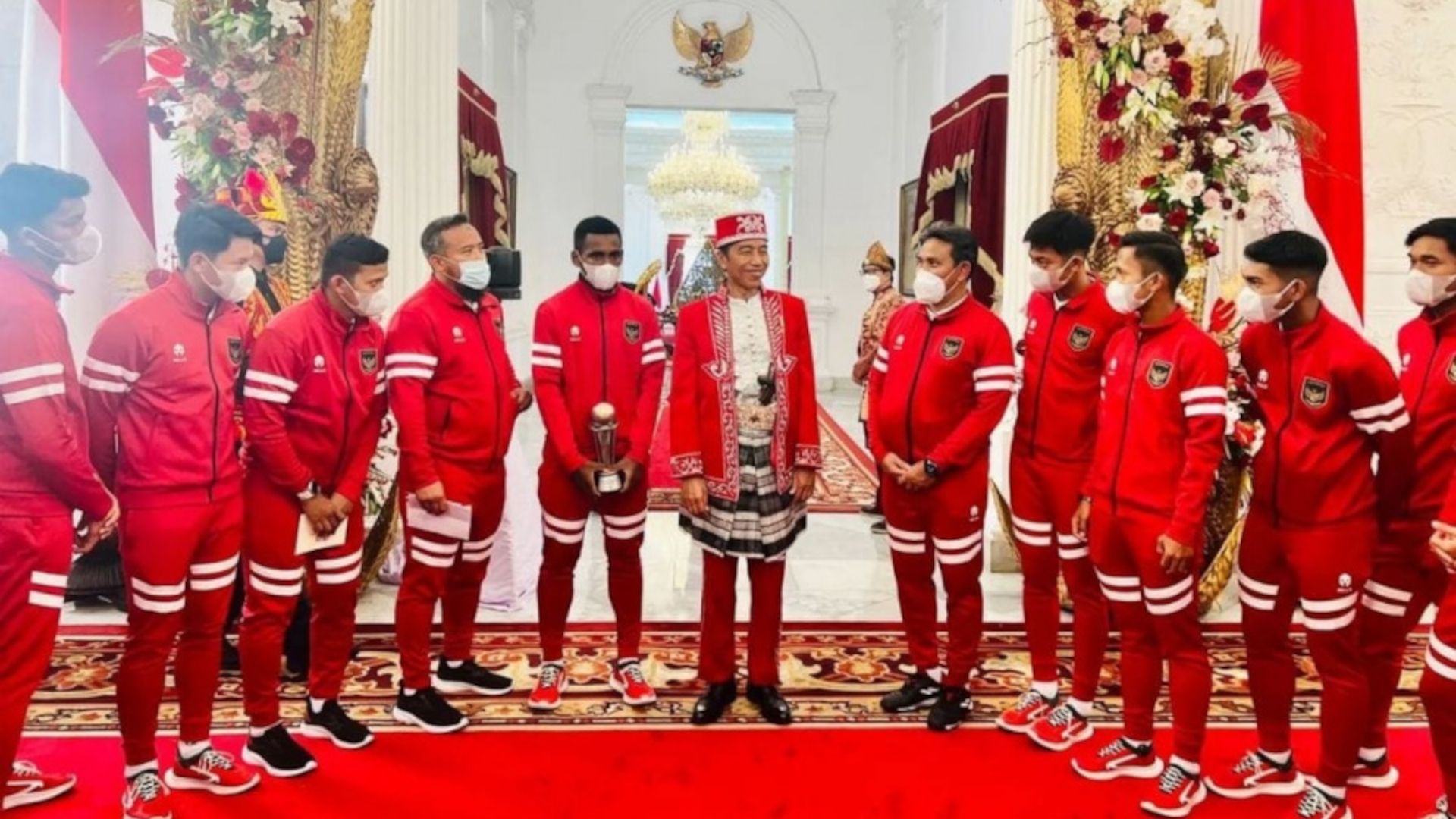 Timnas Indonesia U-16 & Presiden Indonesia Joko Widodo