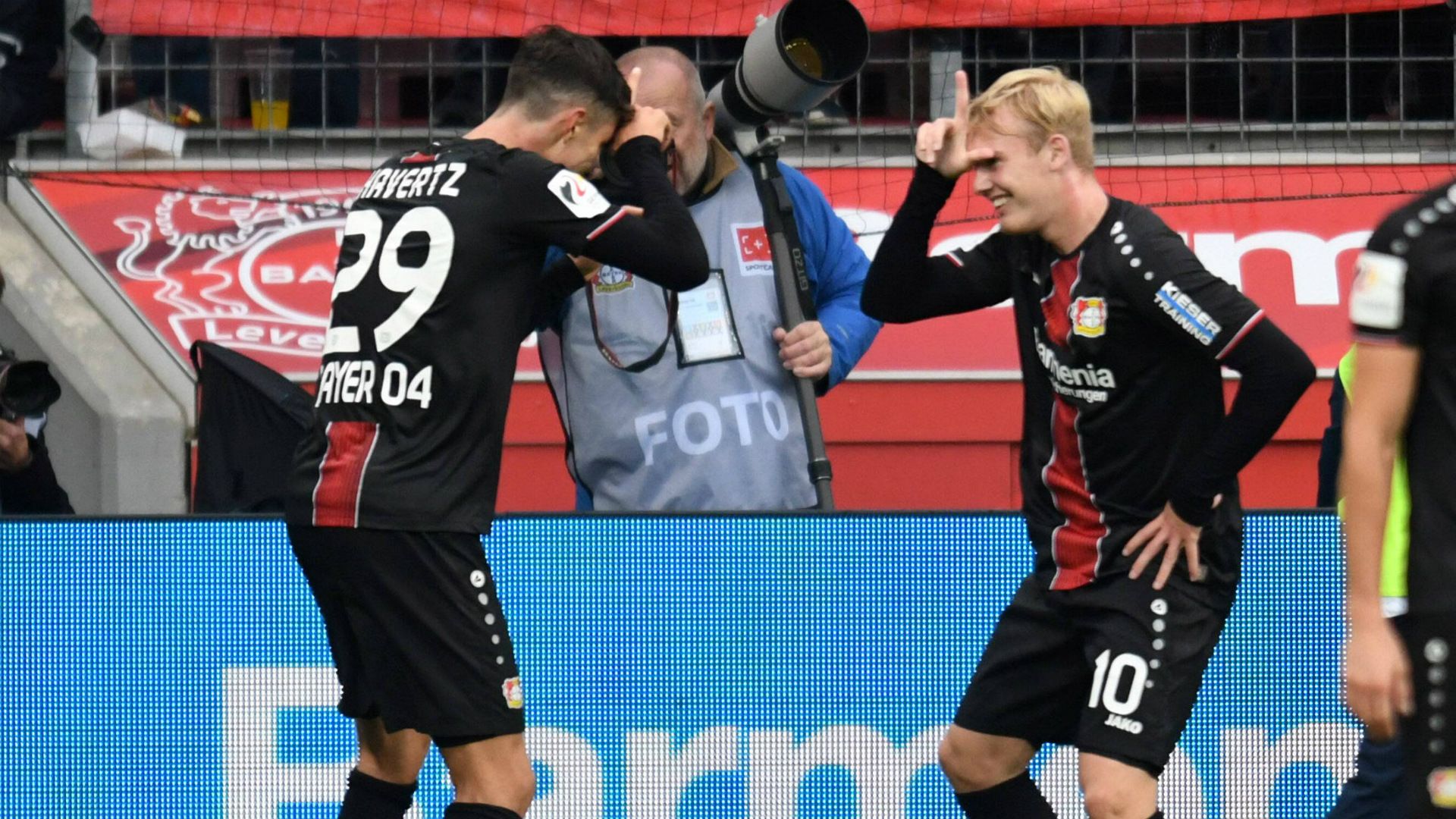 Kai Havertz Julian Brandt Bayer Leverkusen 23092018