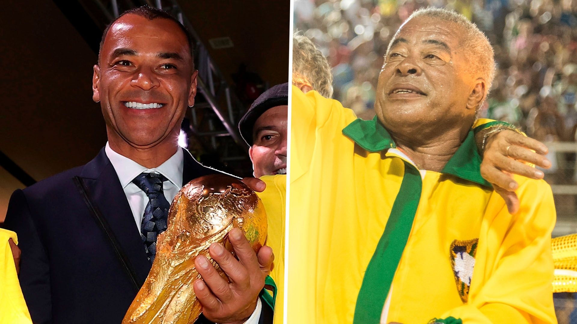 Cafu Jairzinho campeões mundiais do Brasil