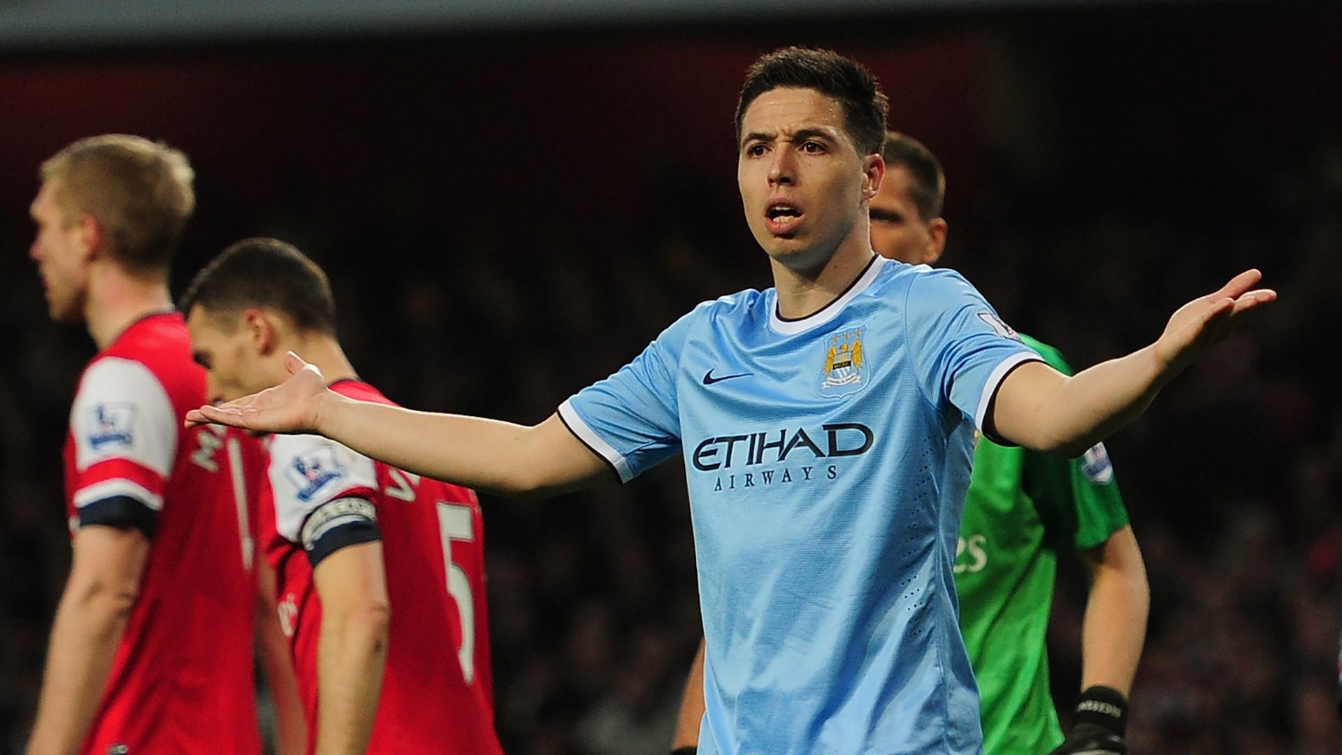 Samir Nasri Manchester City Arsenal Premier League
