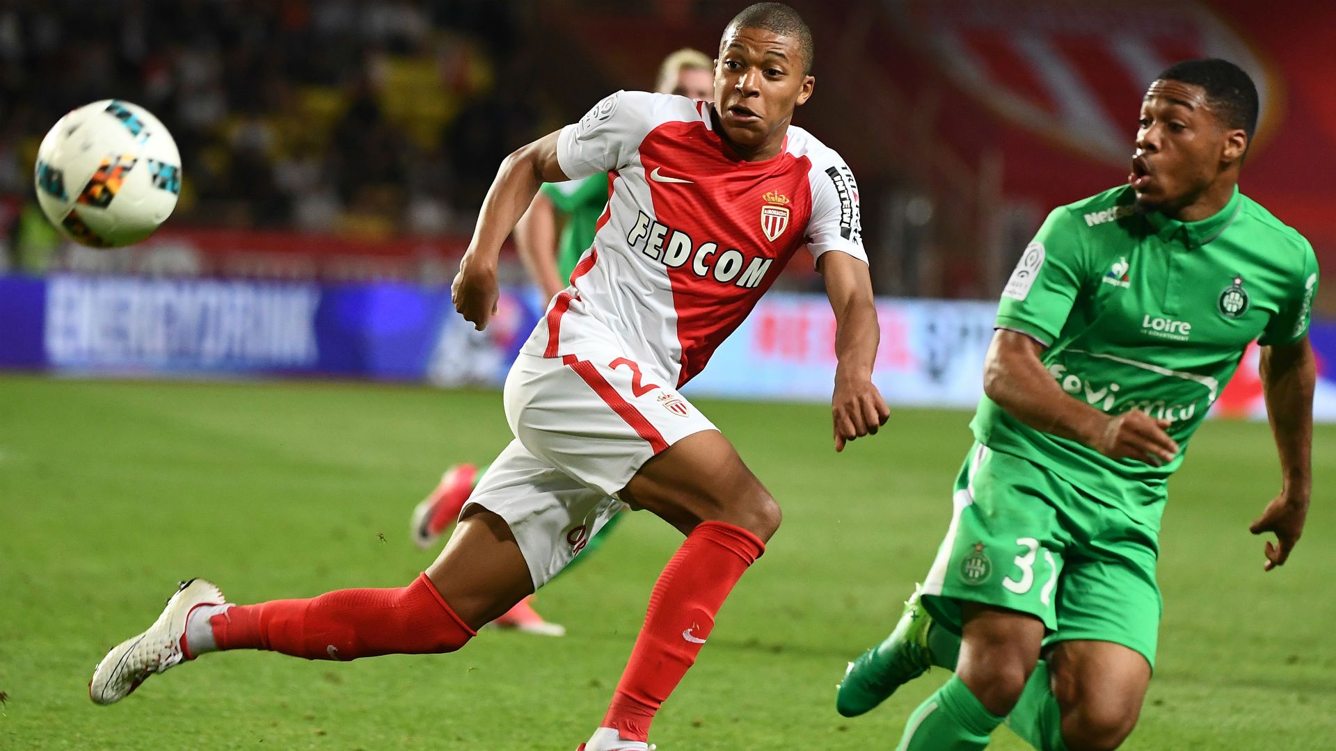 ま*に様 正規品 ASモナコ 16/17 アウェイ エムバペ MBAPPÉ 29 2016-17 Monaco Player Issue Away Shirt Mbappe #29 (M)