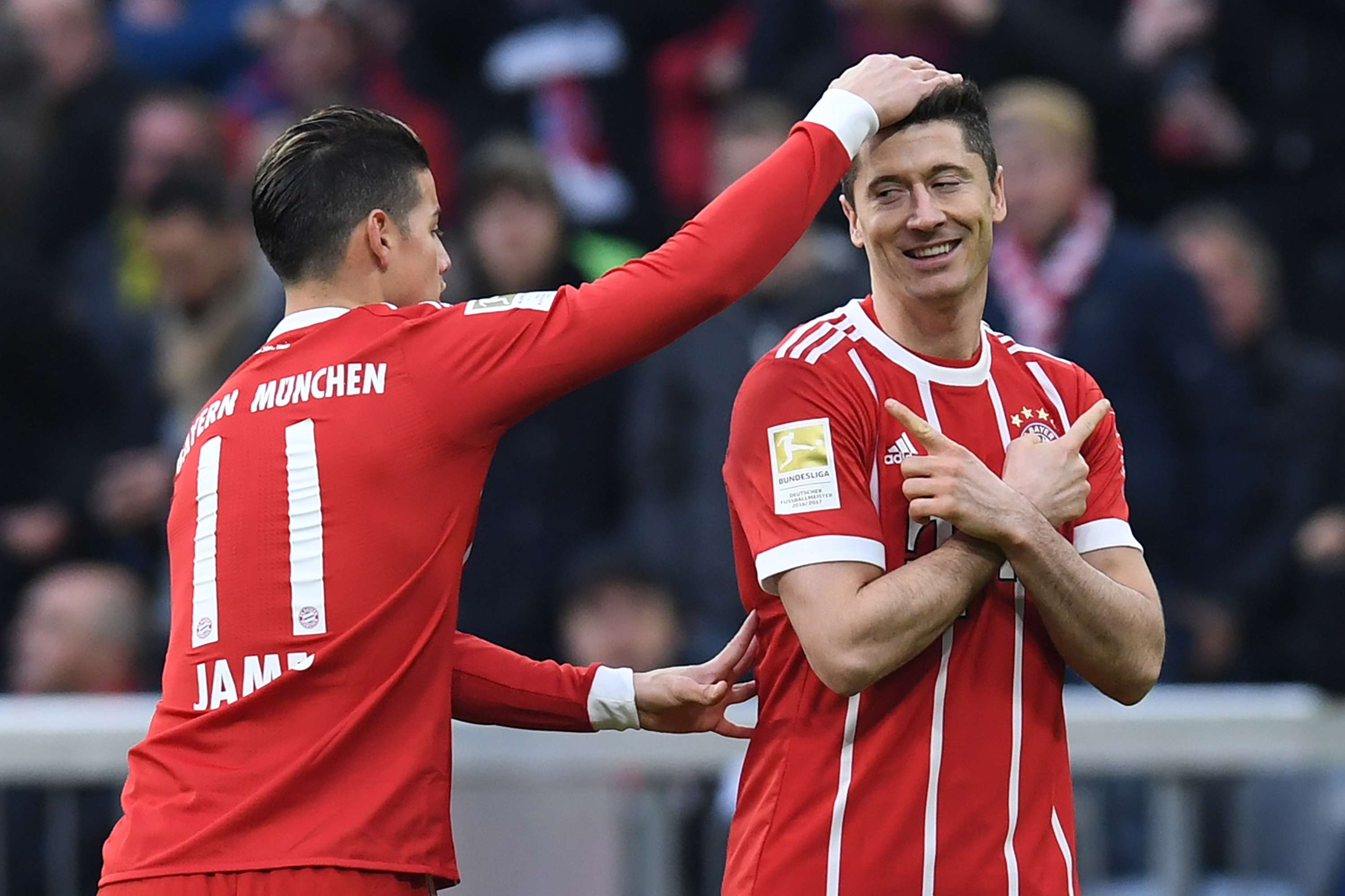 James Rodriguez & Robert Lewandowski