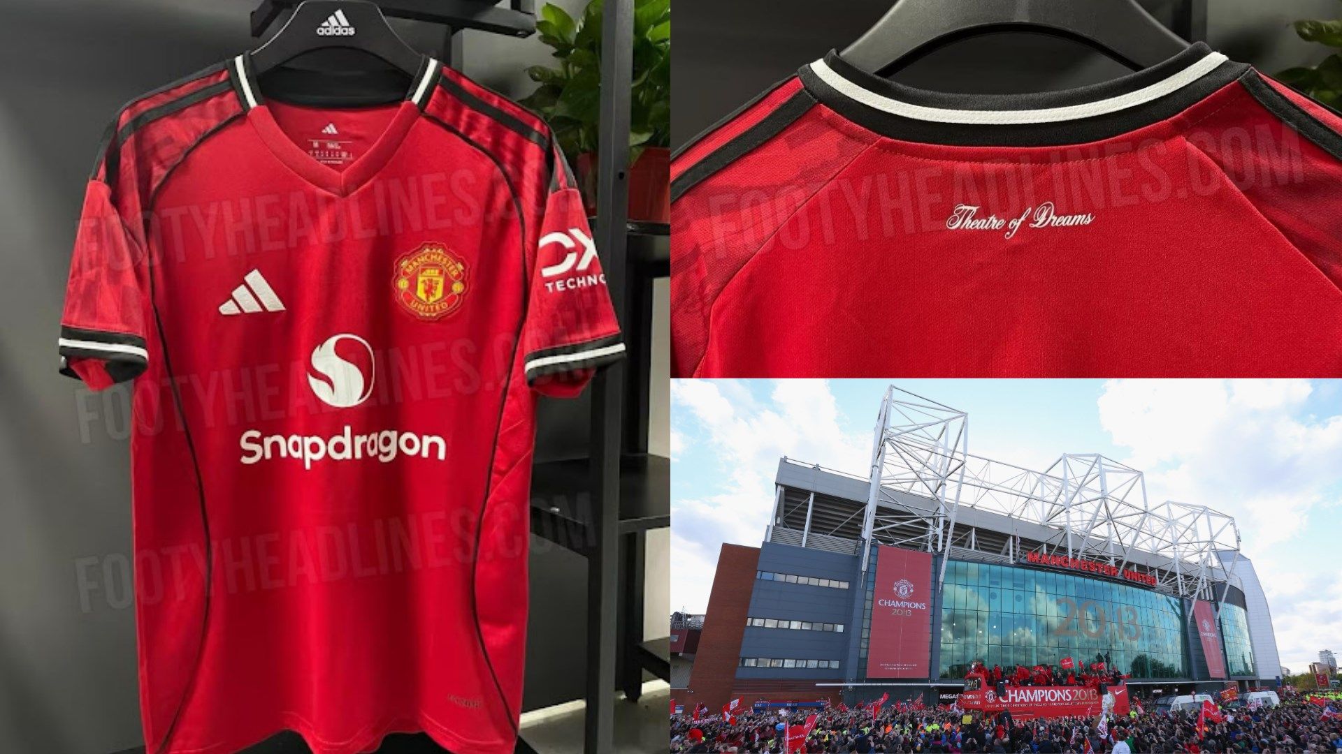 Possible Man Utd home kit 2025-26