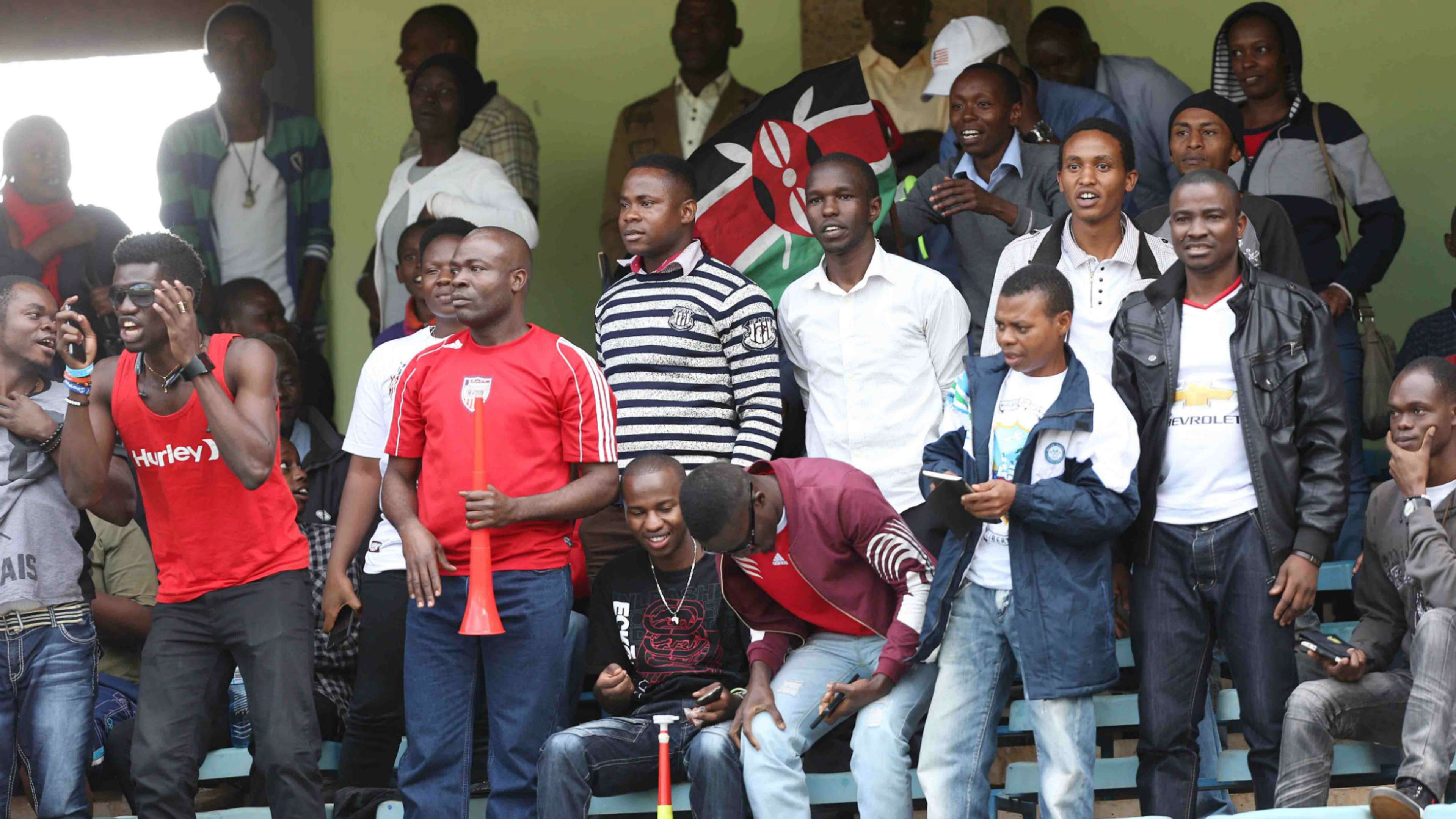 Harambee Stars fans turned out in large numbers to cheer the team