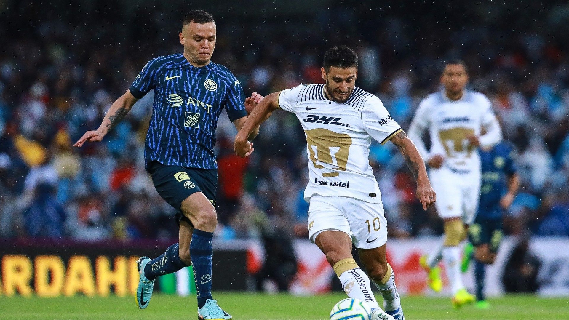 Jonathan Rodríguez Eduardo Salvio Pumas América Apertura 2022