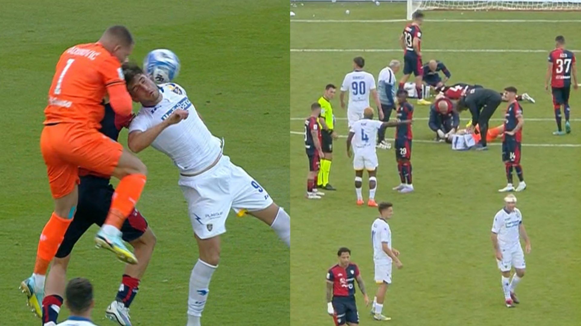 Cagliari Frosinone Scontro