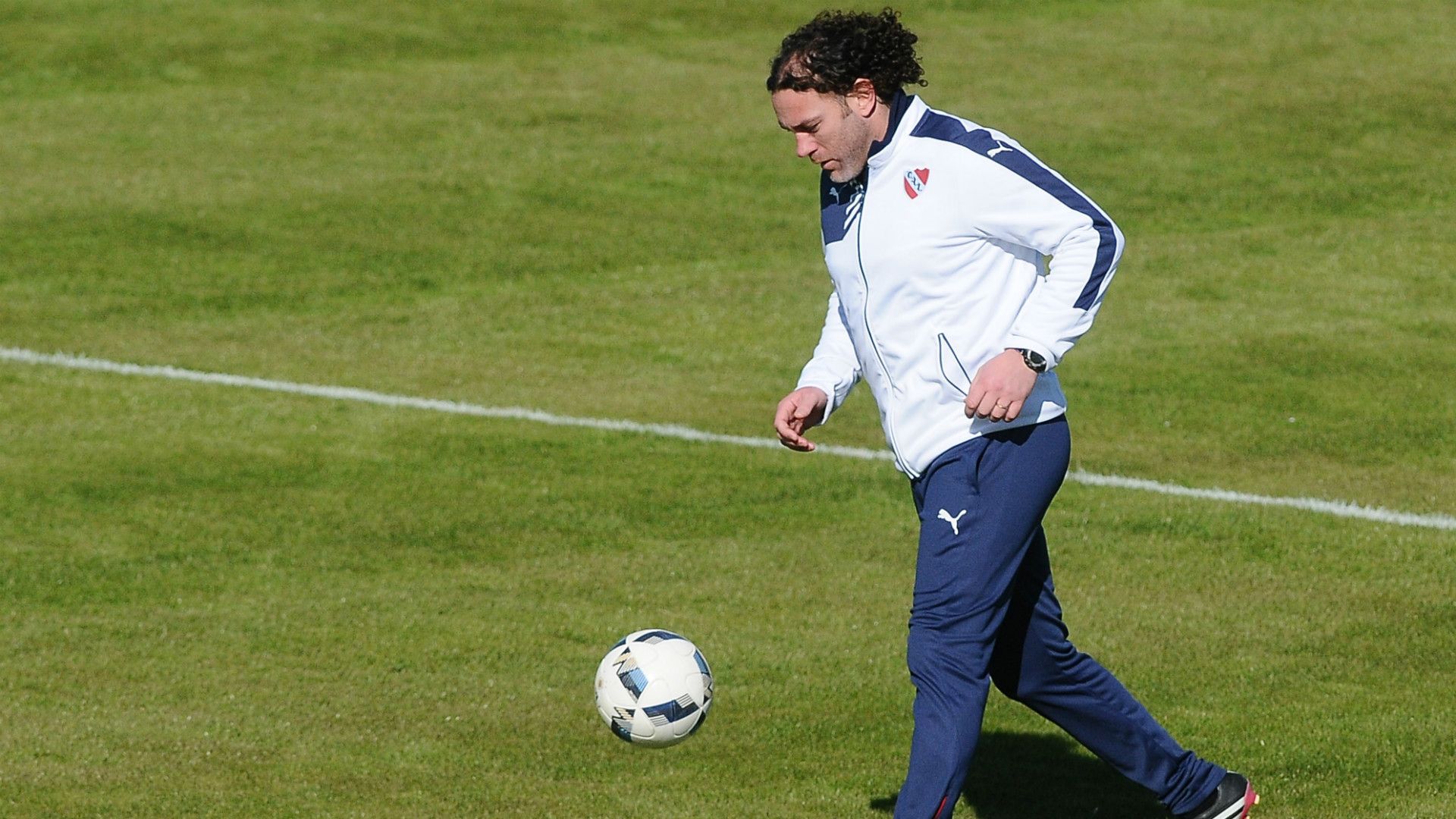 Gabriel Milito Independiente training session 13062016