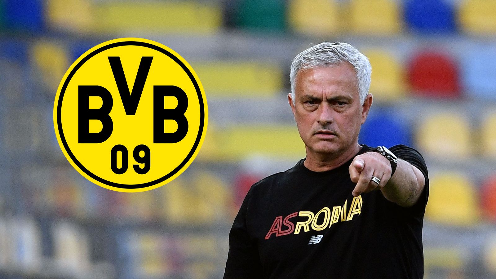 GFX Jose Mourinho Roma Borussia Dortmund
