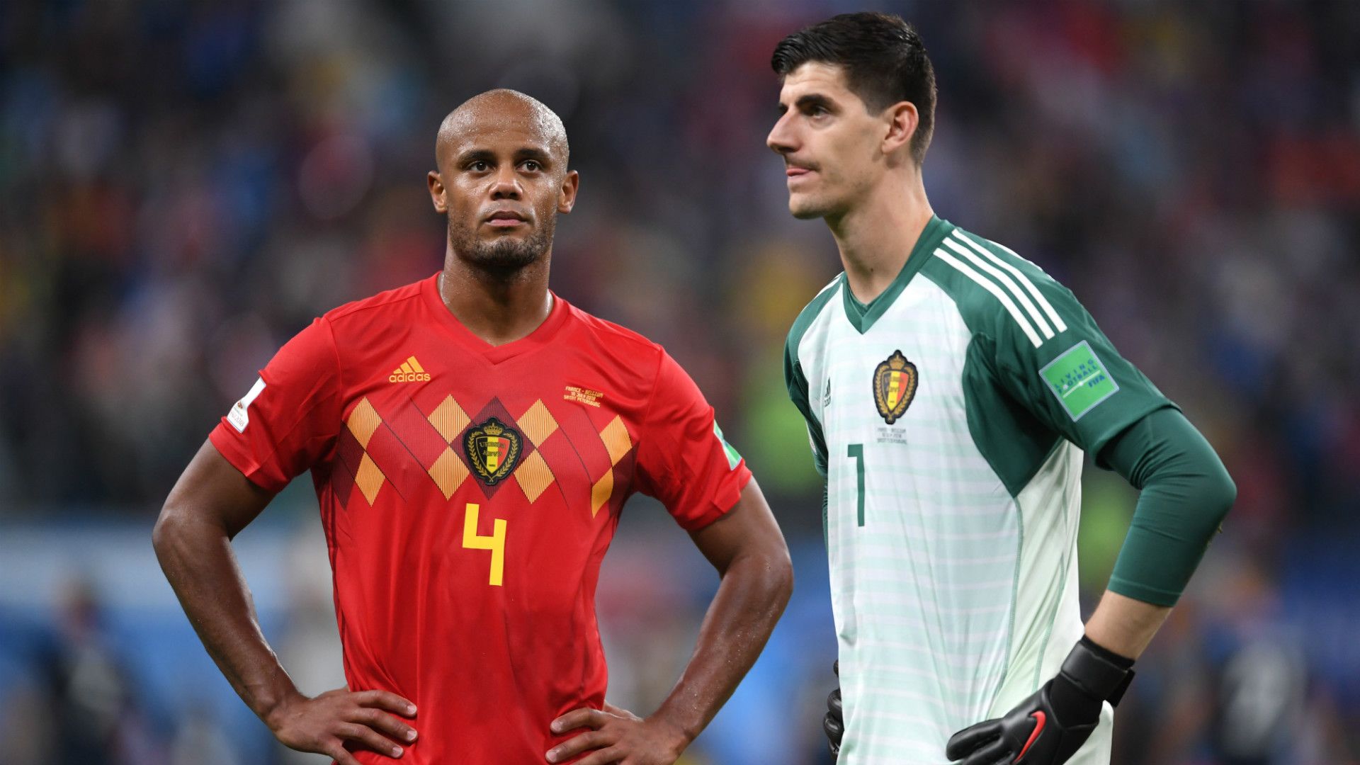 France Belgium World Cup 2018 Vincent Kompany Thibaut Courtois