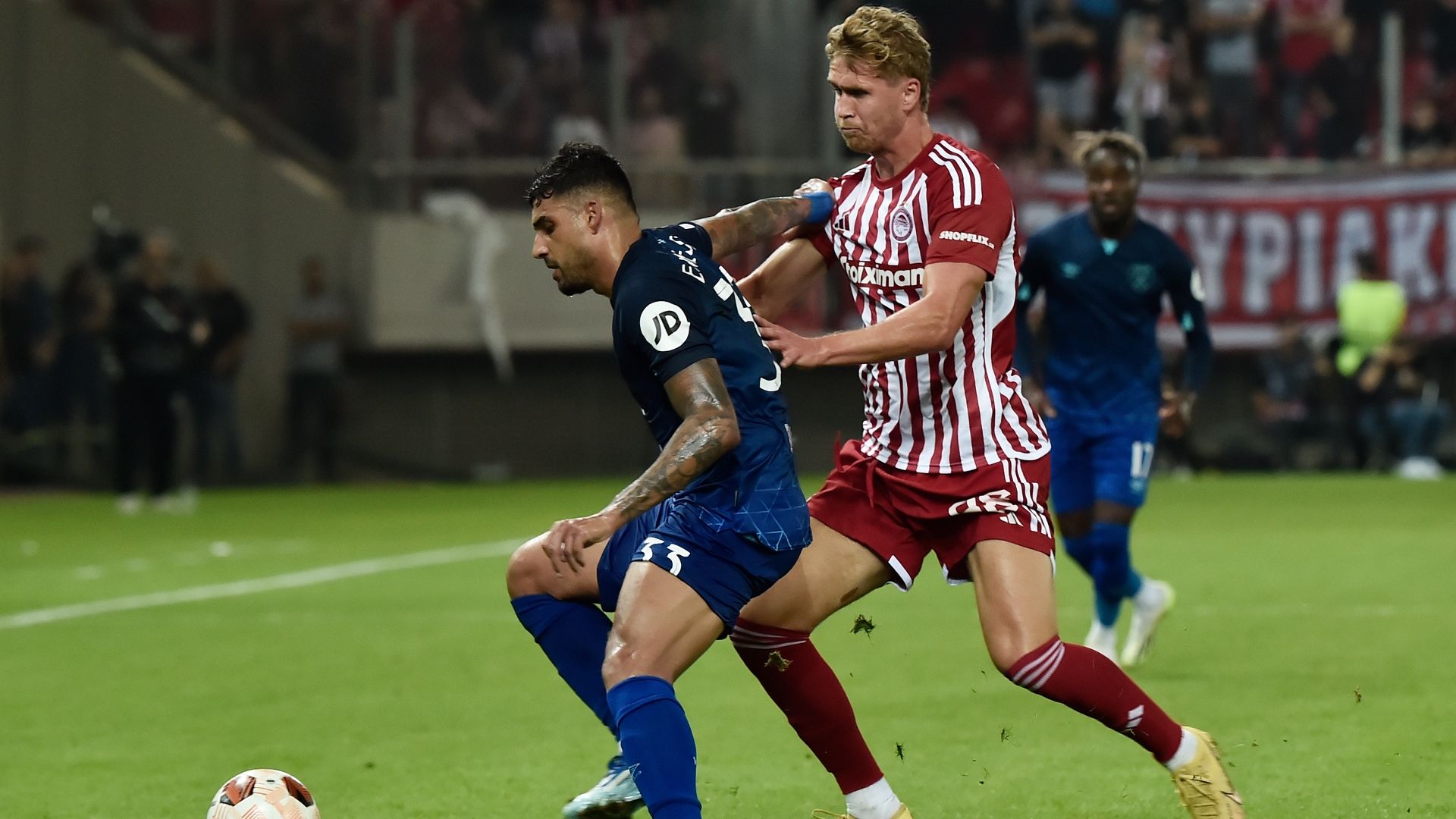 Emerson Palmieri Solbakken Olympiacos West Ham