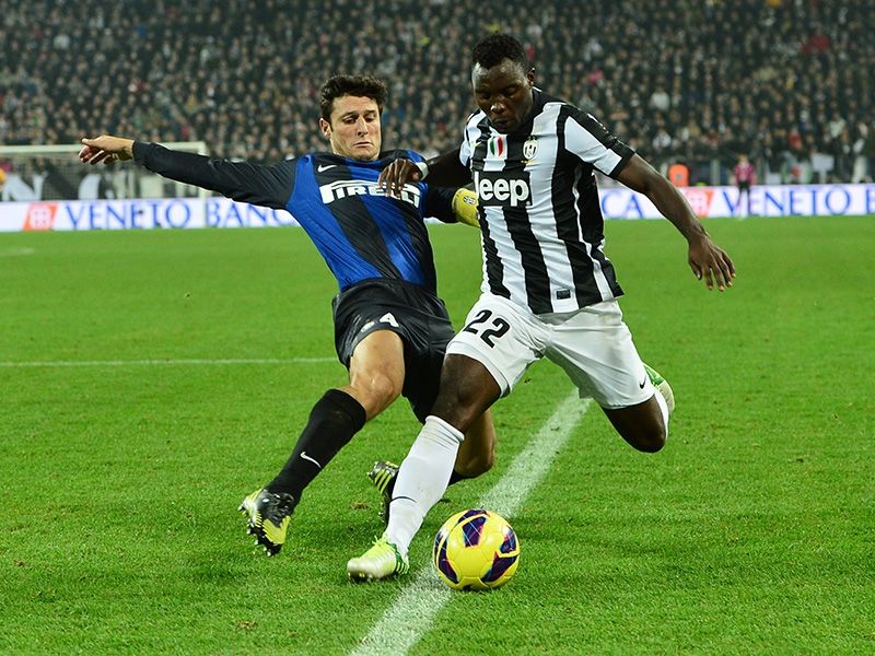 Javier Zanetti Inter Milan Kwadwo Asamoah Juventus Serie A 11032012 T10