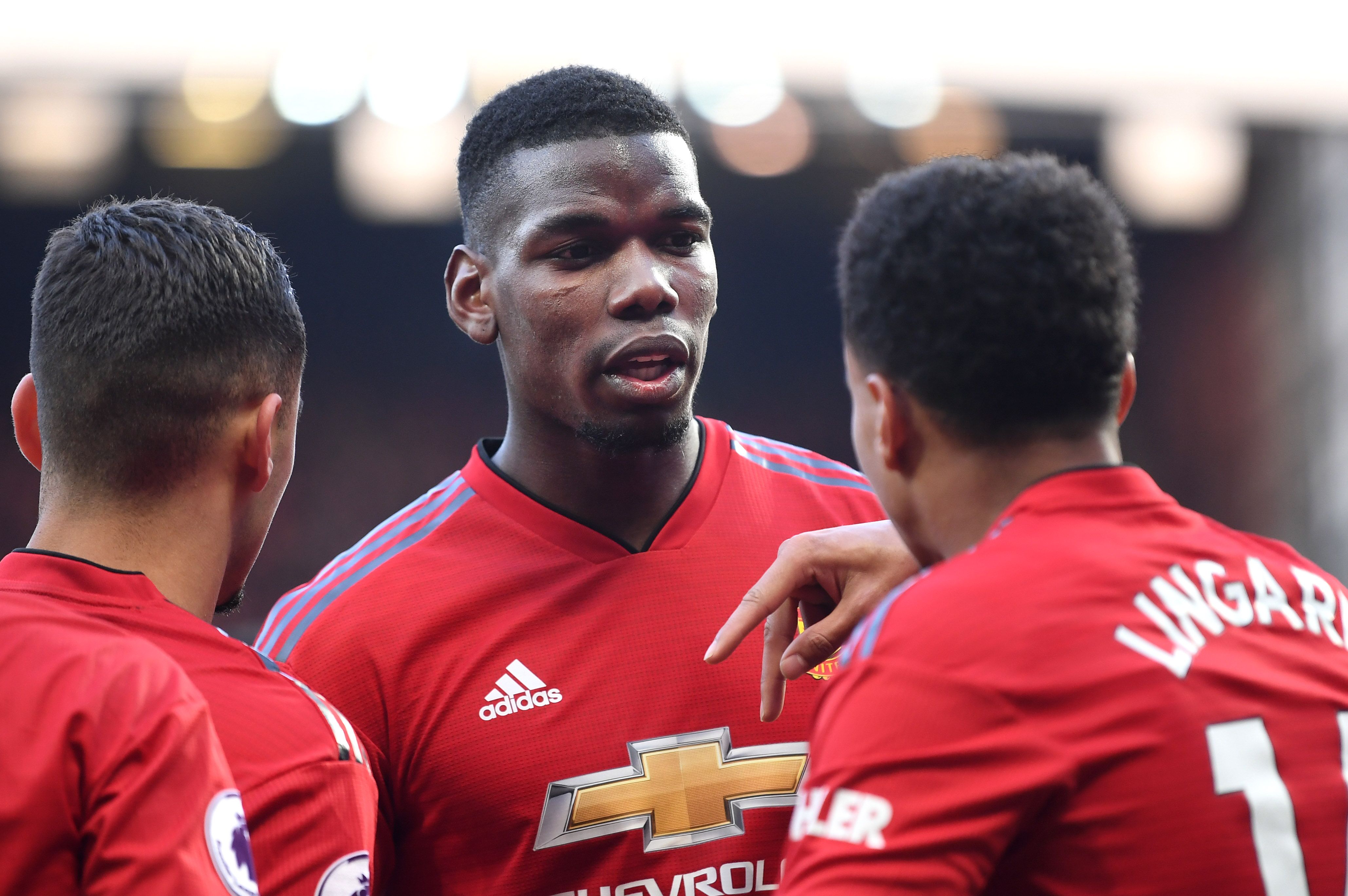 Pogba, Lingard and Pereira