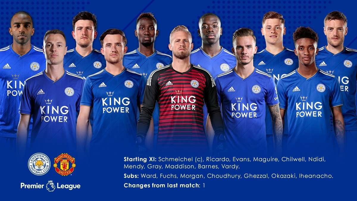 Leicester Manchester United line up EPL 020219