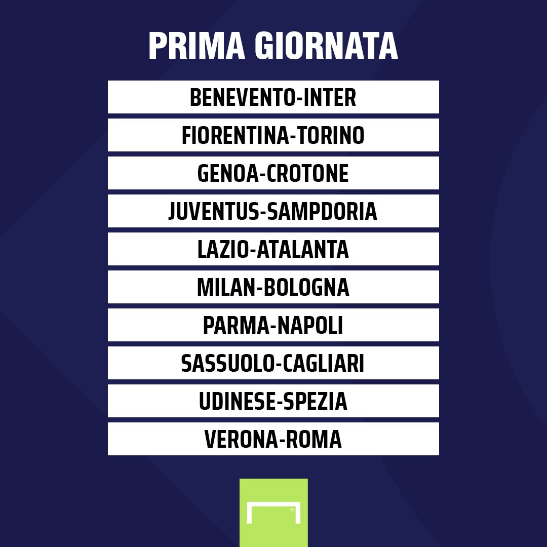 Prima giornata Serie A