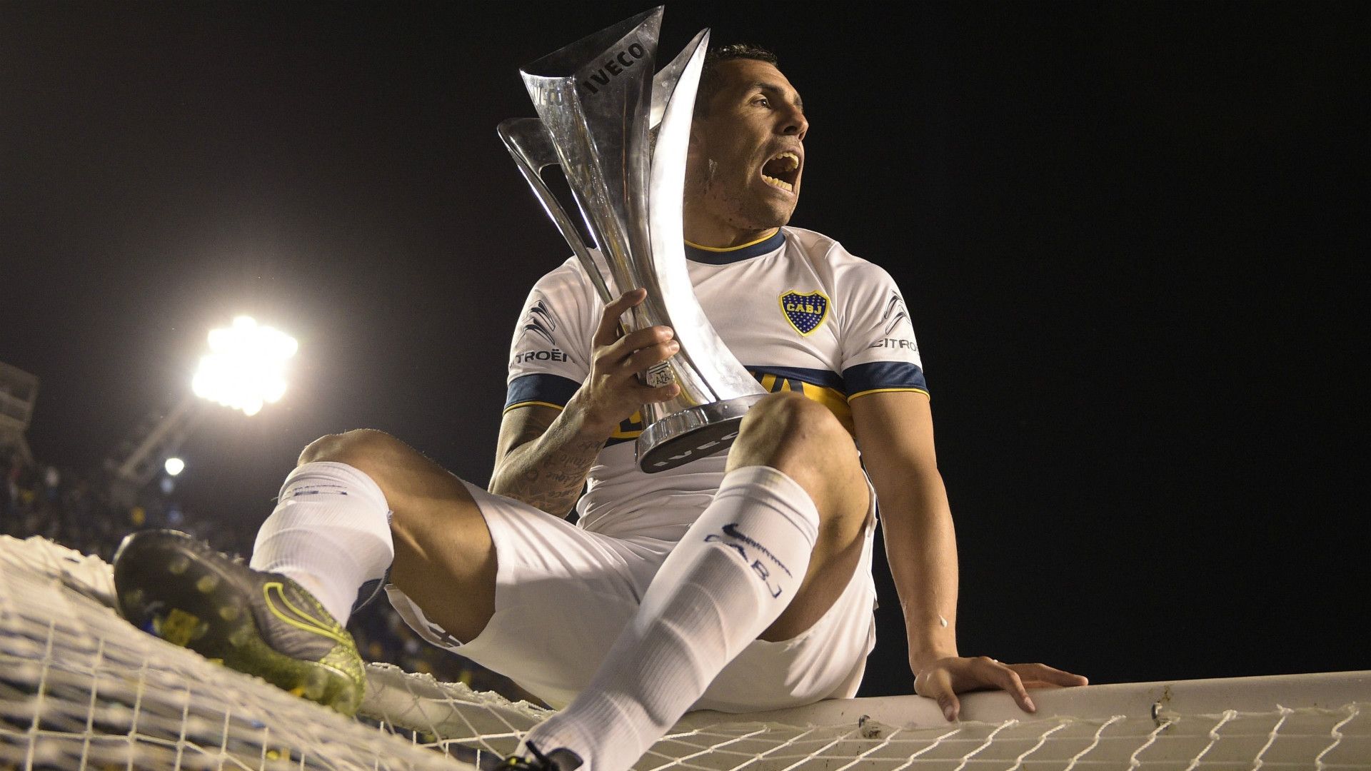 Carlos Tevez Boca Juniors Champion of Argentina tournament 2015